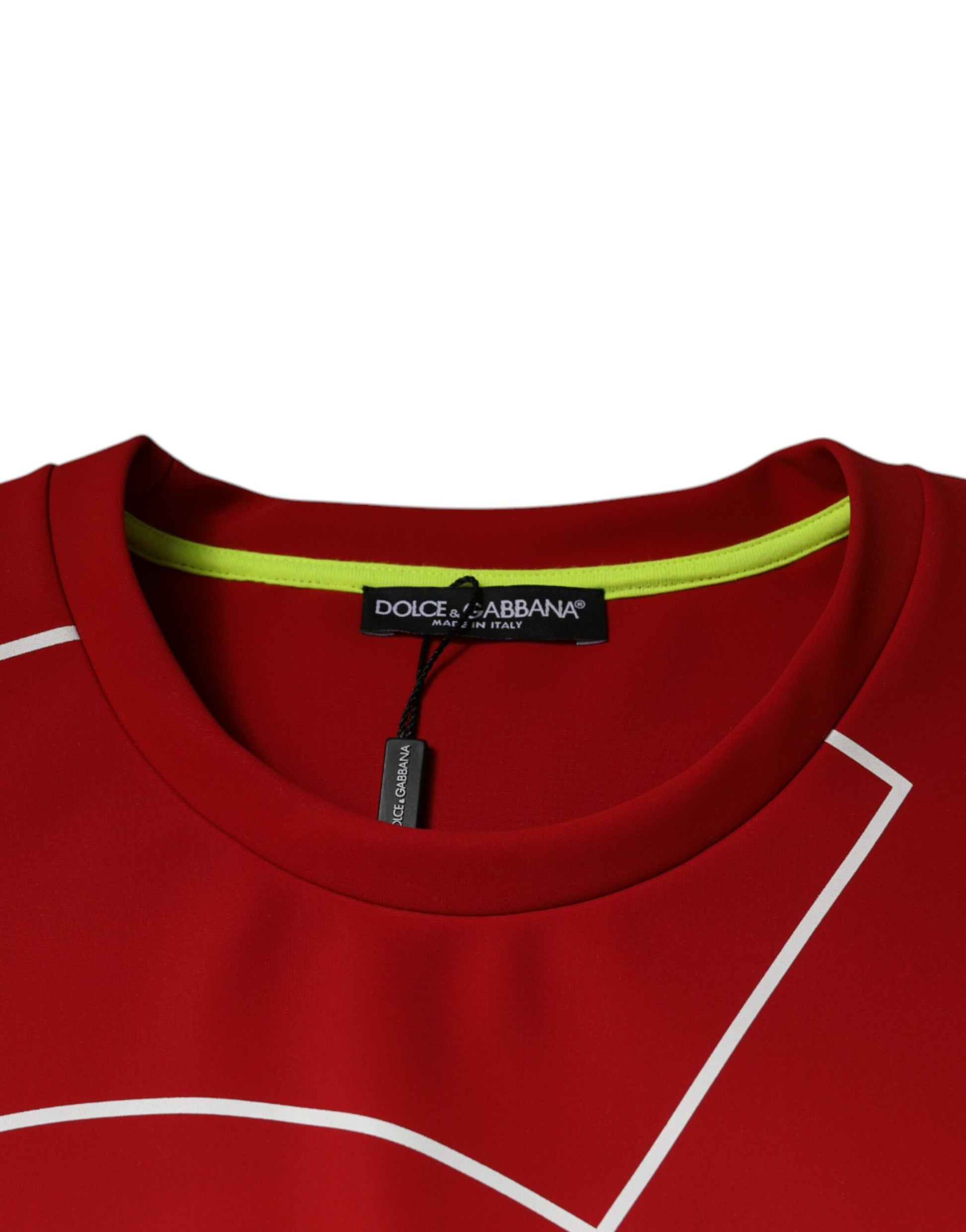Dolce & Gabbana Multicolor Logo Cotton Men Crew Neck T-shirt by Dolce & Gabbana