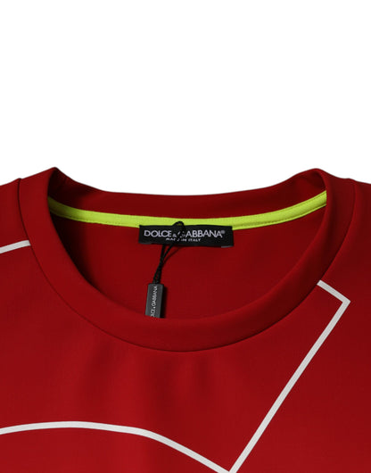 Dolce & Gabbana Multicolor Logo Cotton Men Crew Neck T-shirt by Dolce & Gabbana