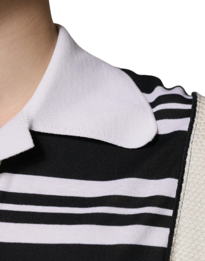 Dolce & Gabbana Multicolor Stripe Collared Polo T-shirt by Dolce & Gabbana