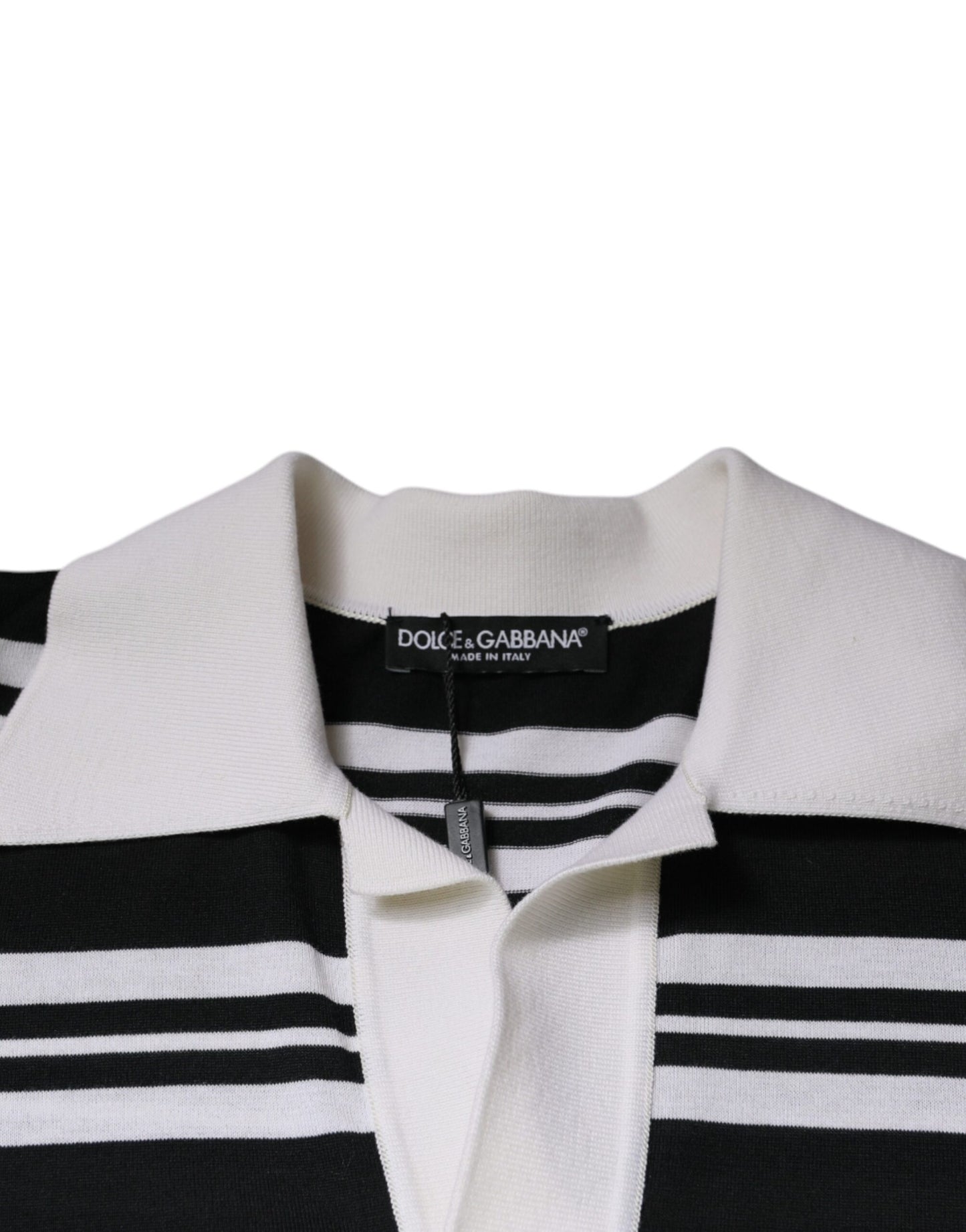 Dolce & Gabbana Multicolor Stripe Collared Polo T-shirt by Dolce & Gabbana