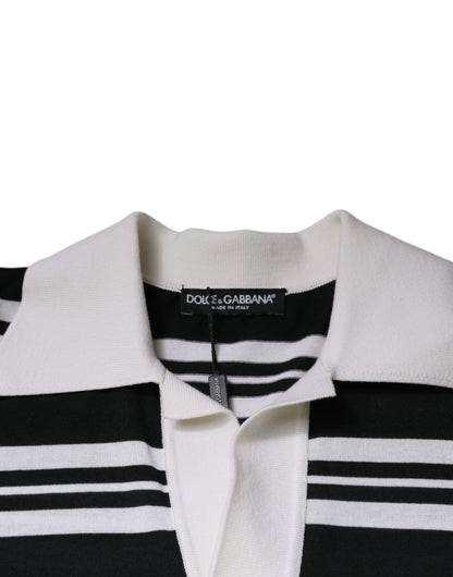 Dolce & Gabbana Multicolor Stripe Collared Polo T-shirt by Dolce & Gabbana