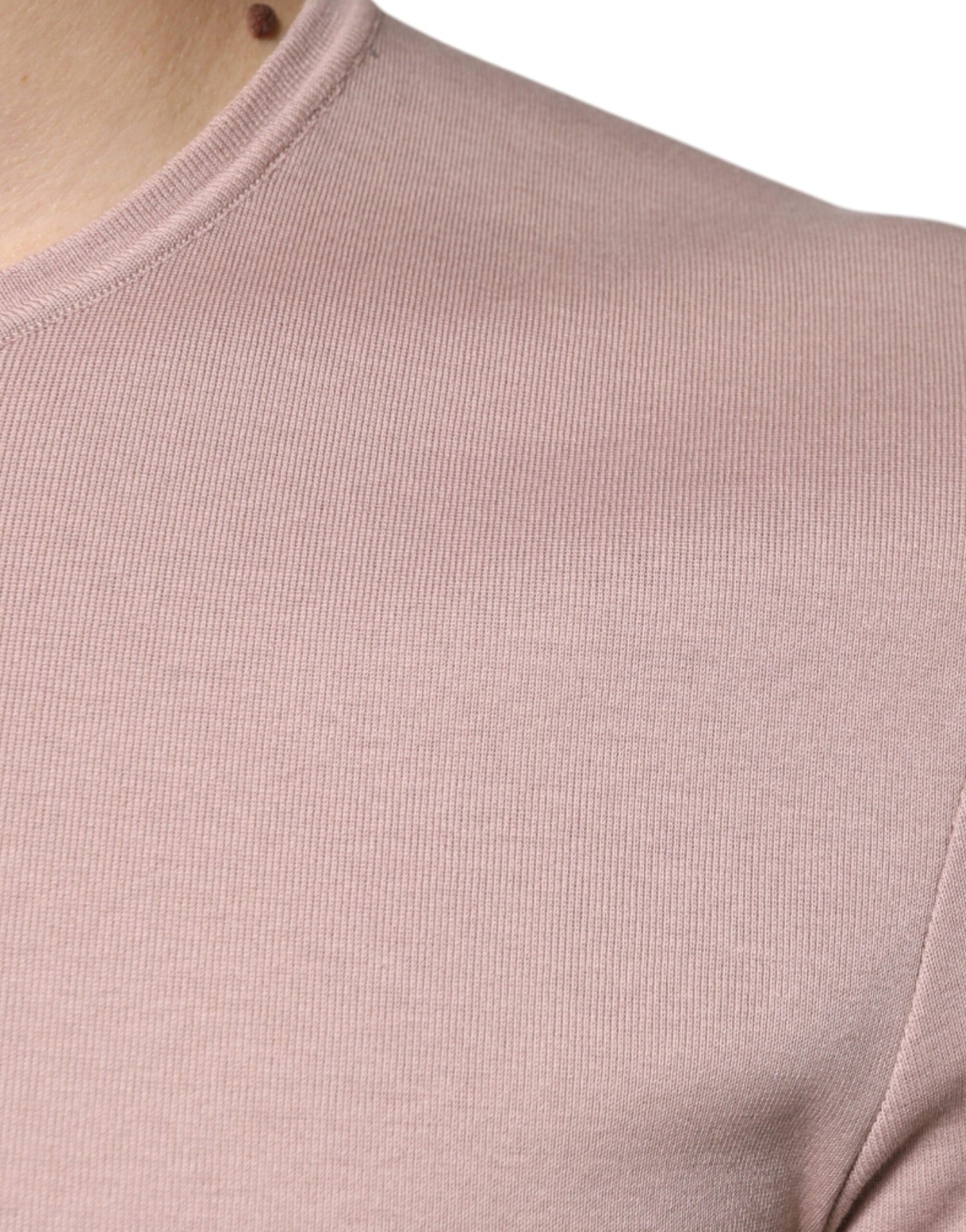 Dolce & Gabbana Brown Cotton Short Sleeves Round Neck T-shirt by Dolce & Gabbana
