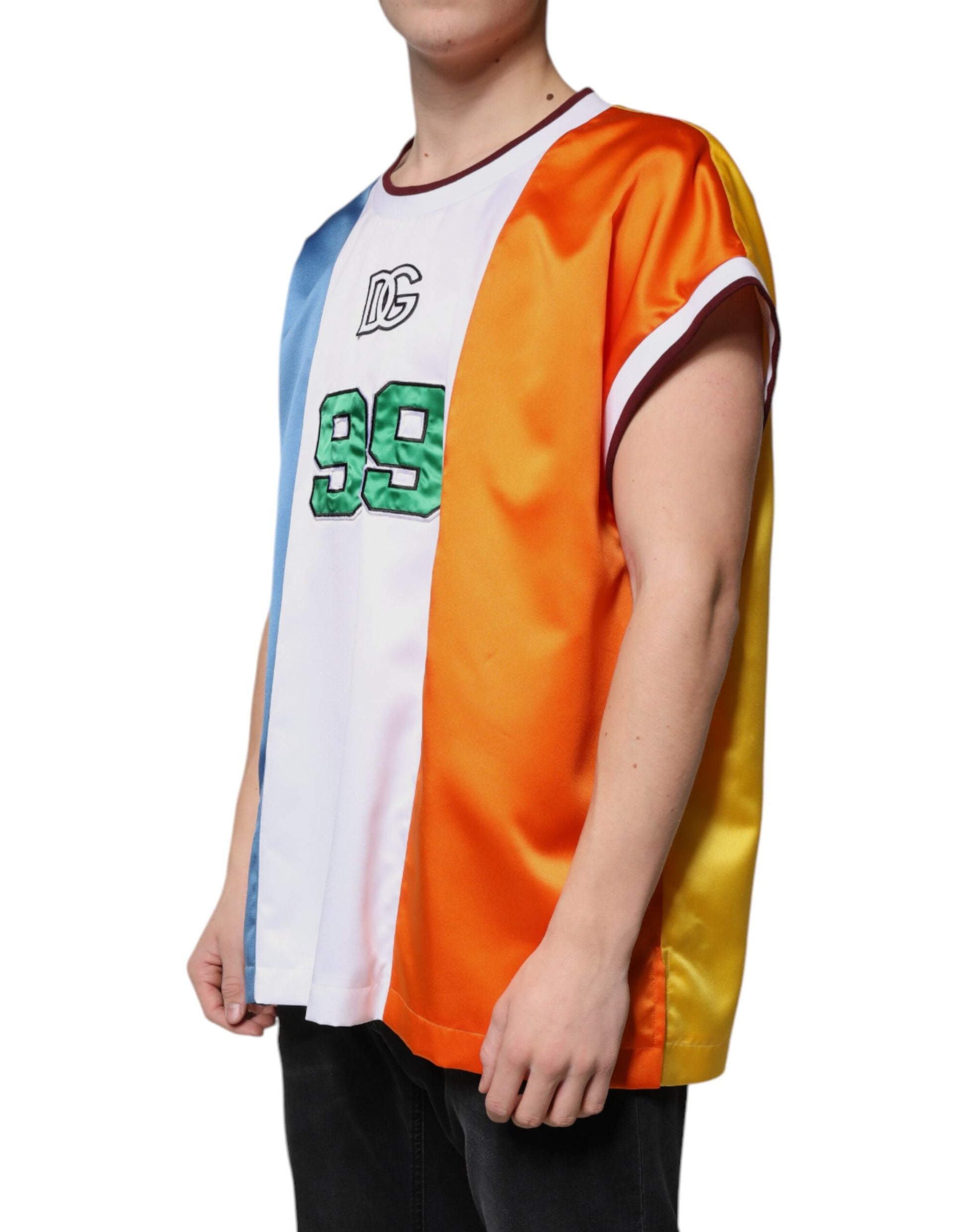 Dolce & Gabbana Multicolor Jersey Tank Sleeveless T-shirt by Dolce & Gabbana