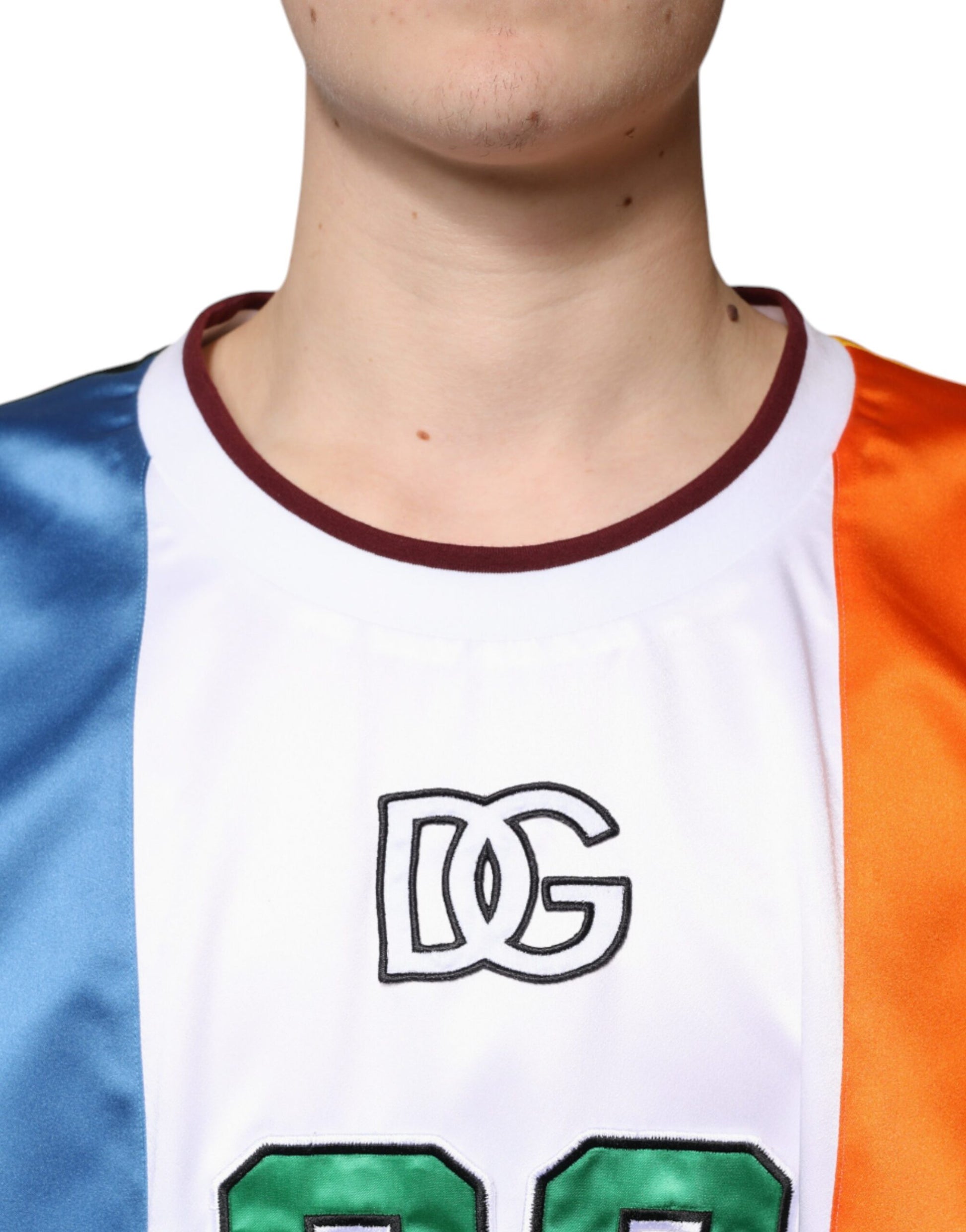 Dolce & Gabbana Multicolor Jersey Tank Sleeveless T-shirt by Dolce & Gabbana