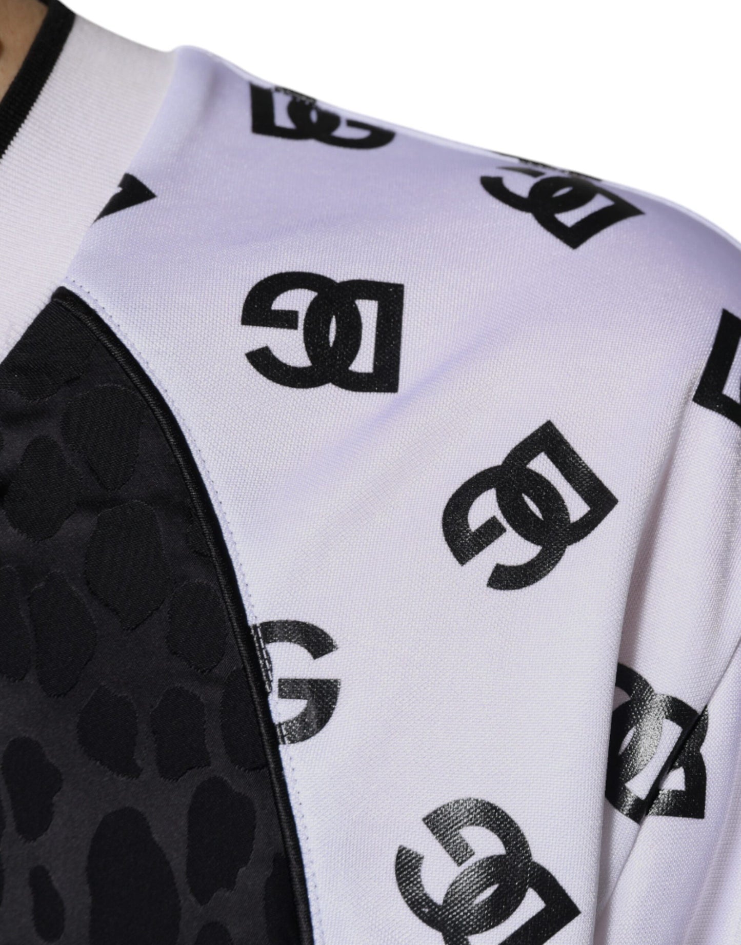 Dolce & Gabbana Black White Logo Men Short Sleeves T-shirt by Dolce & Gabbana