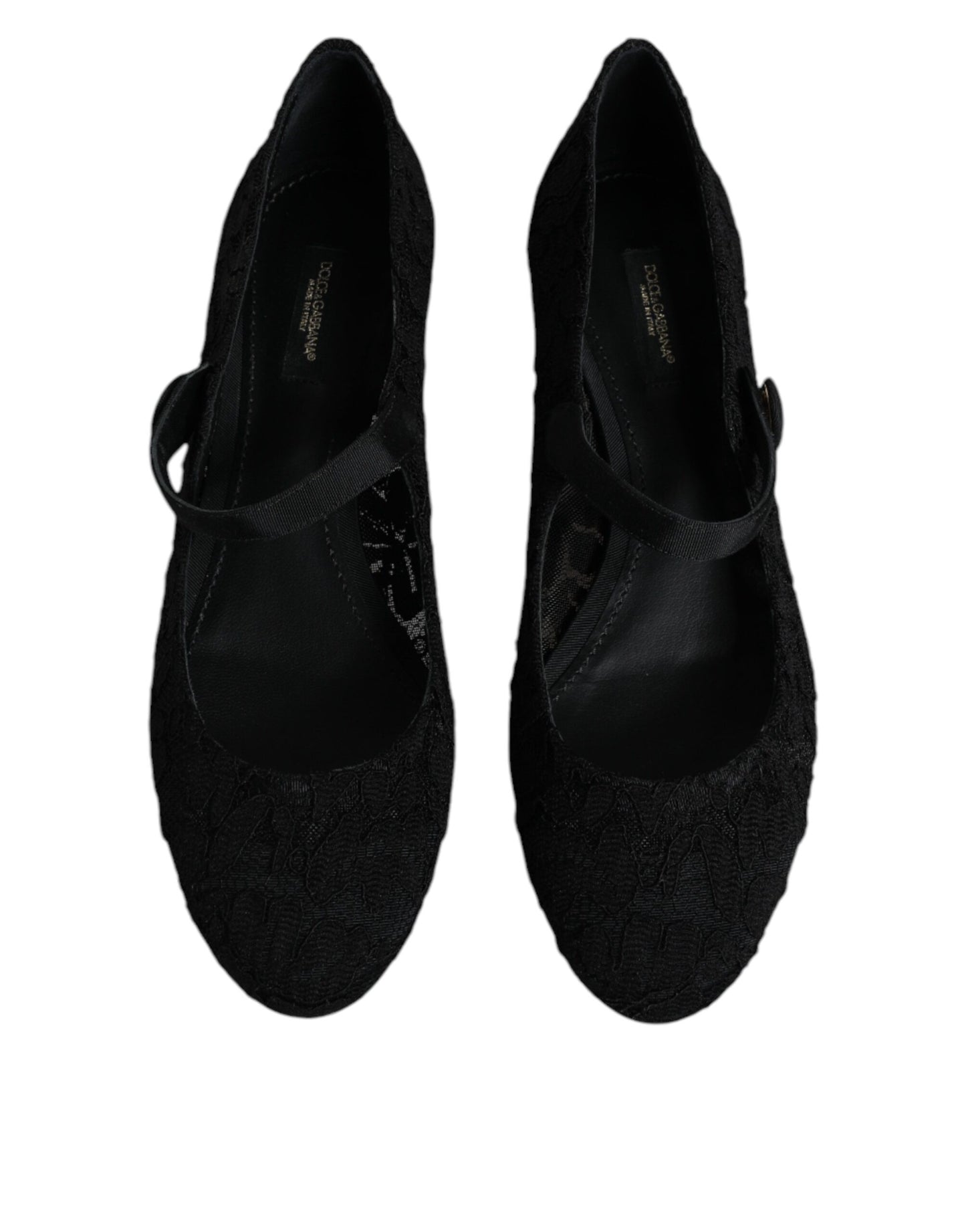 Escarpins à lacets noirs Mary Jane Taormina de Dolce &amp; Gabbana
