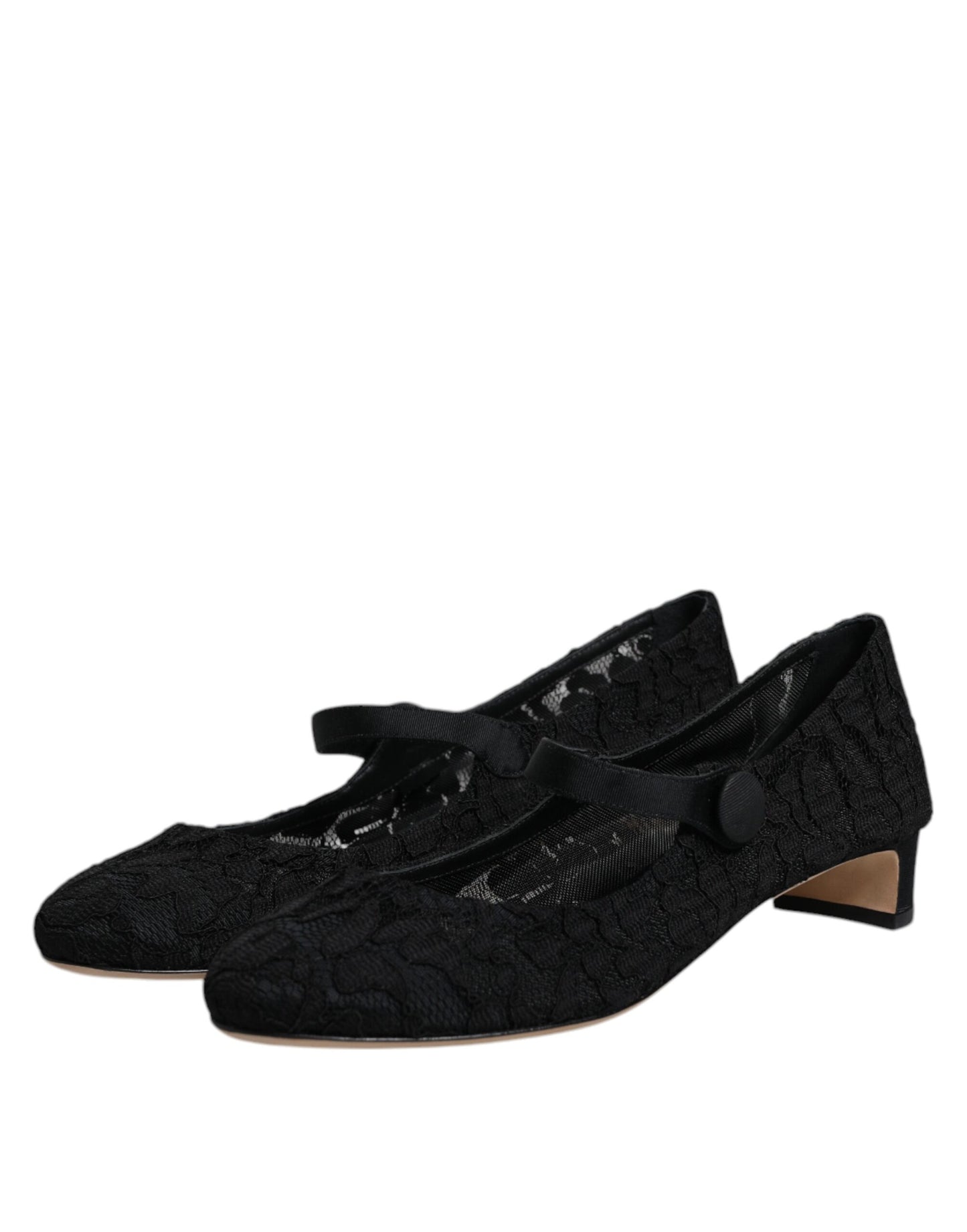 Escarpins à lacets noirs Mary Jane Taormina de Dolce &amp; Gabbana