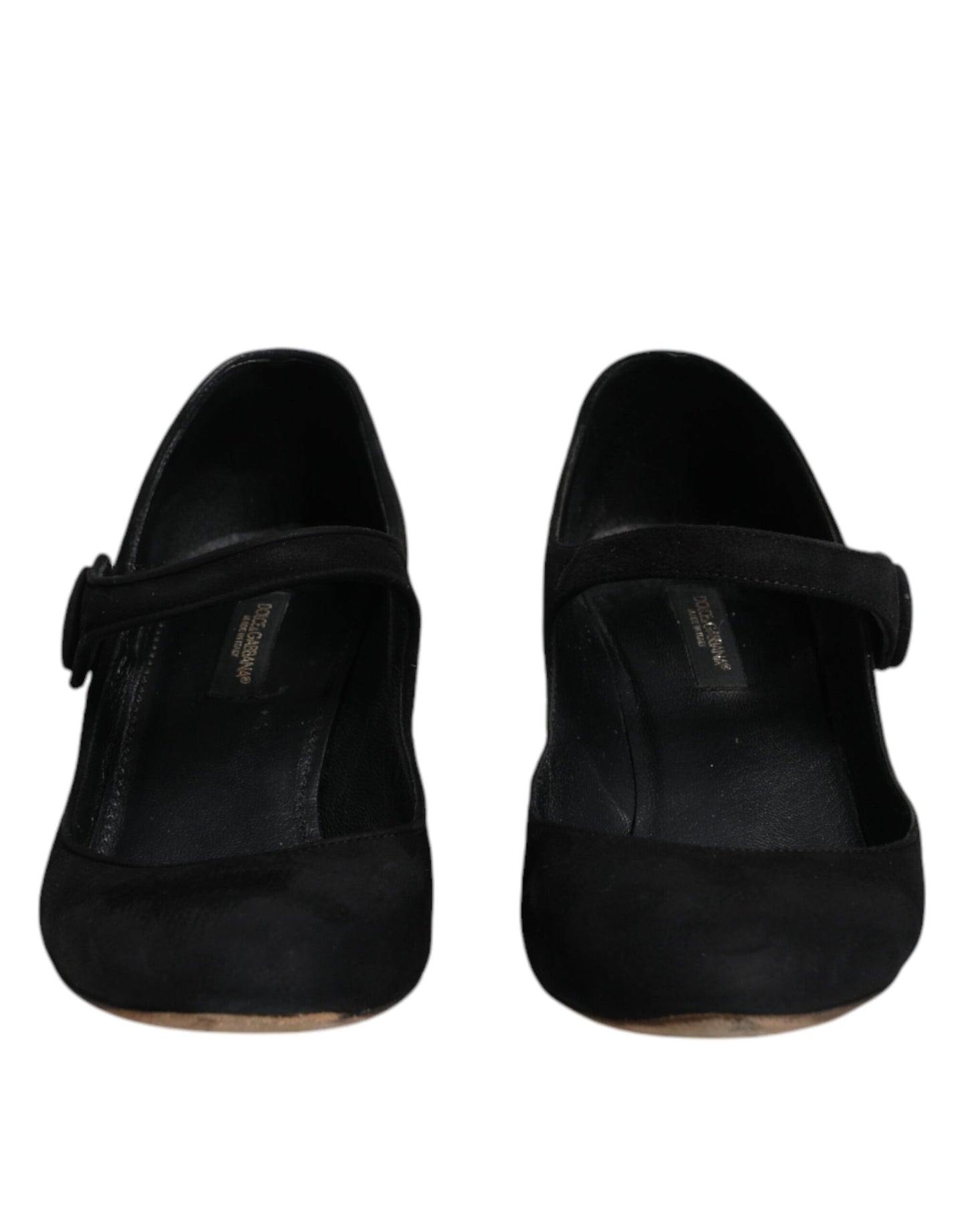 Escarpins à talons en daim noir Dolce &amp; Gabbana KEIRA