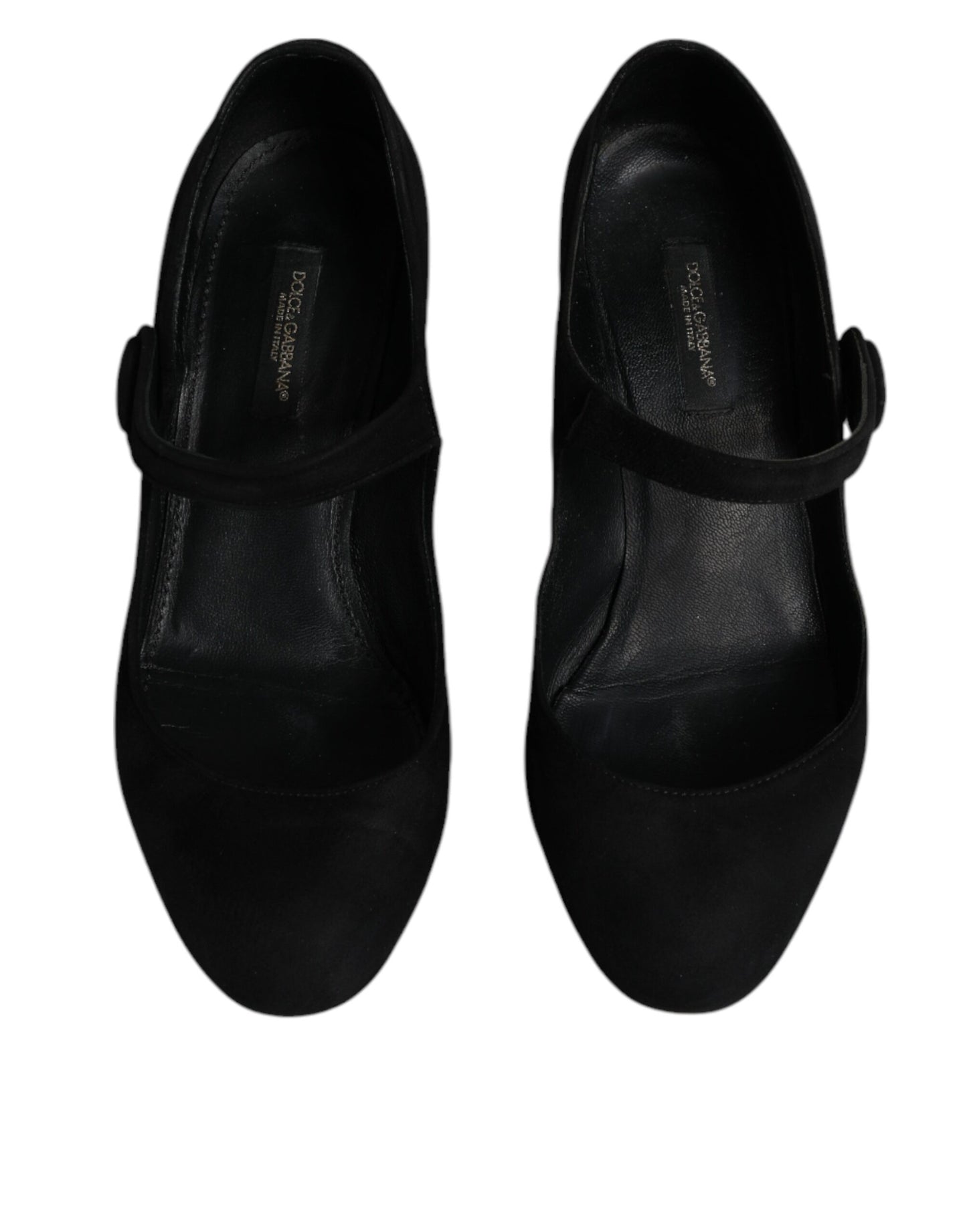 Escarpins à talons en daim noir Dolce &amp; Gabbana KEIRA