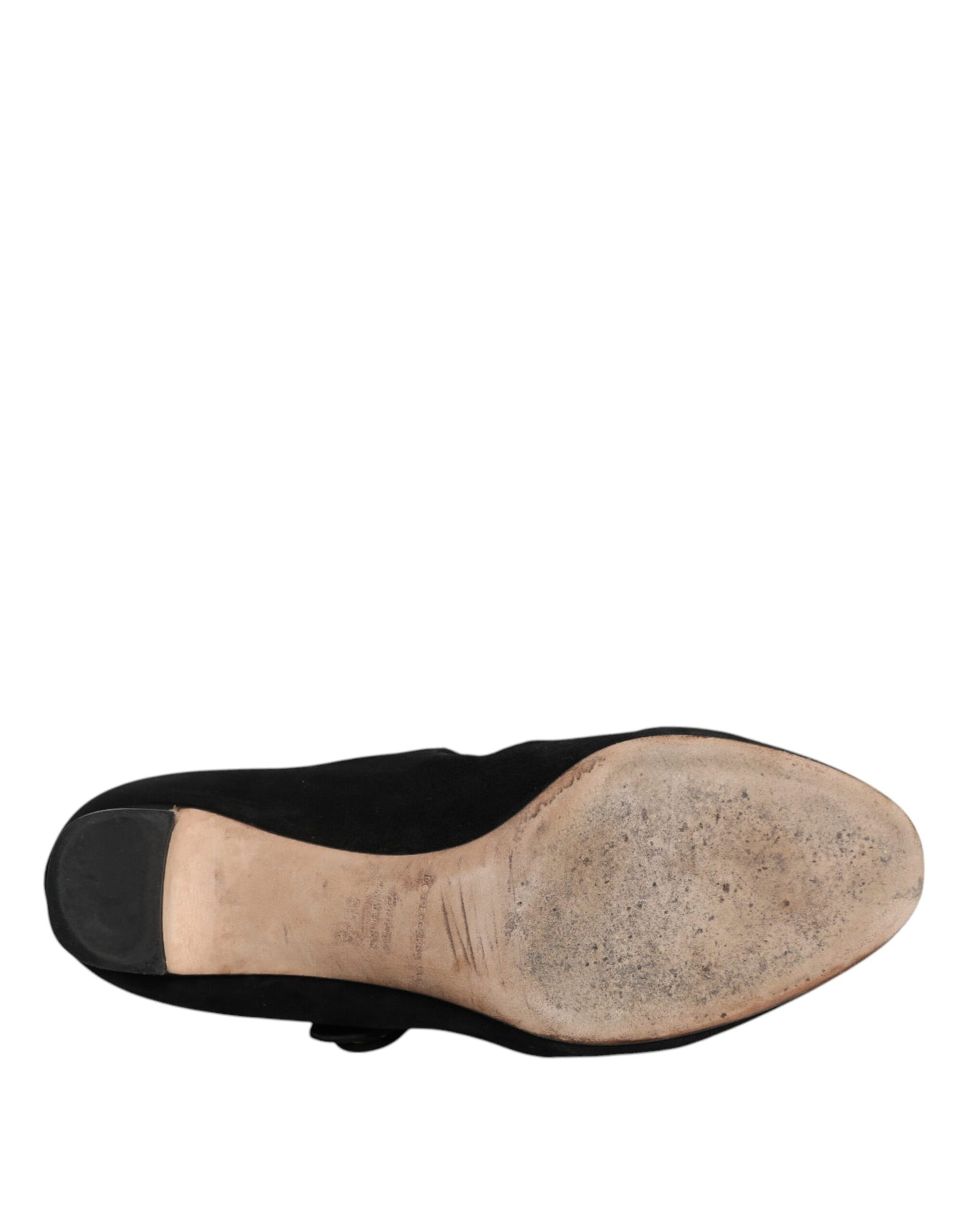 Escarpins à talons en daim noir Dolce &amp; Gabbana KEIRA