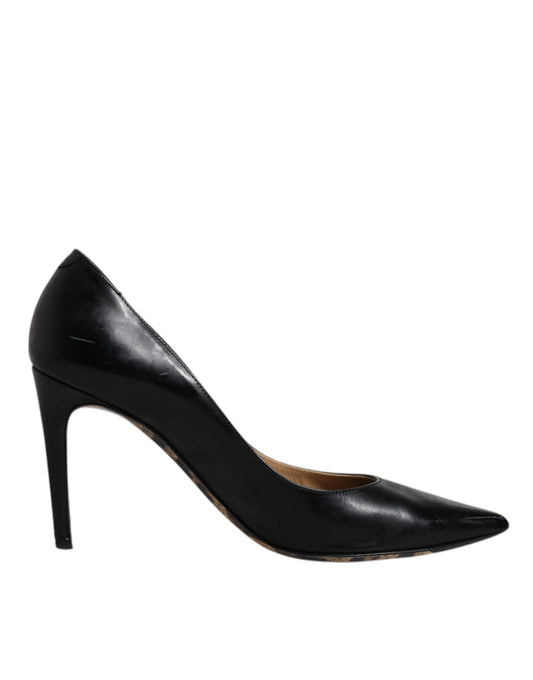 Escarpins à talons aiguilles Dolce &amp; Gabbana en cuir de veau noir