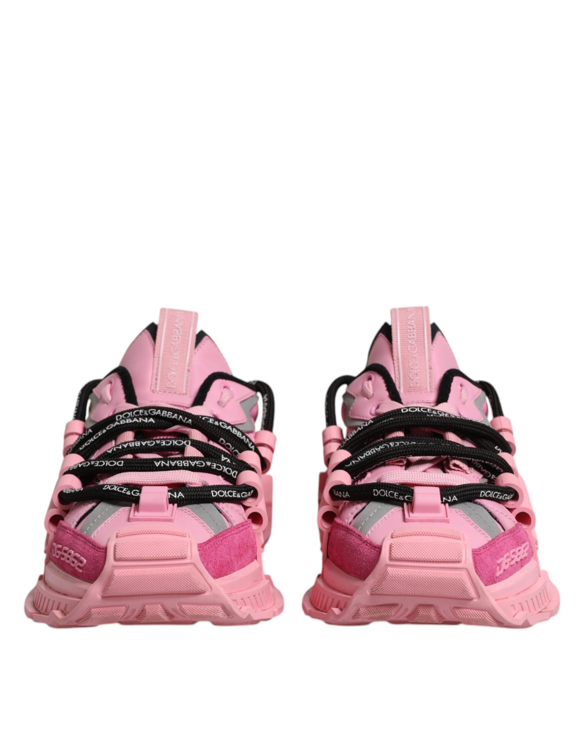 Dolce & Gabbana Pink Low Top Space Women Sneakers Shoes by Dolce & Gabbana