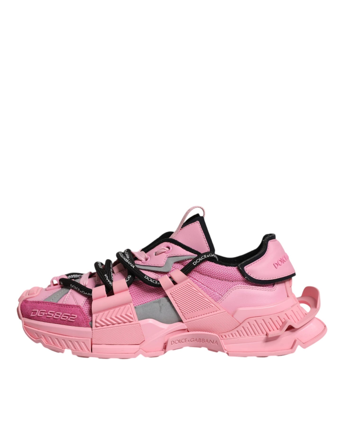 Dolce & Gabbana Pink Low Top Space Women Sneakers Shoes by Dolce & Gabbana