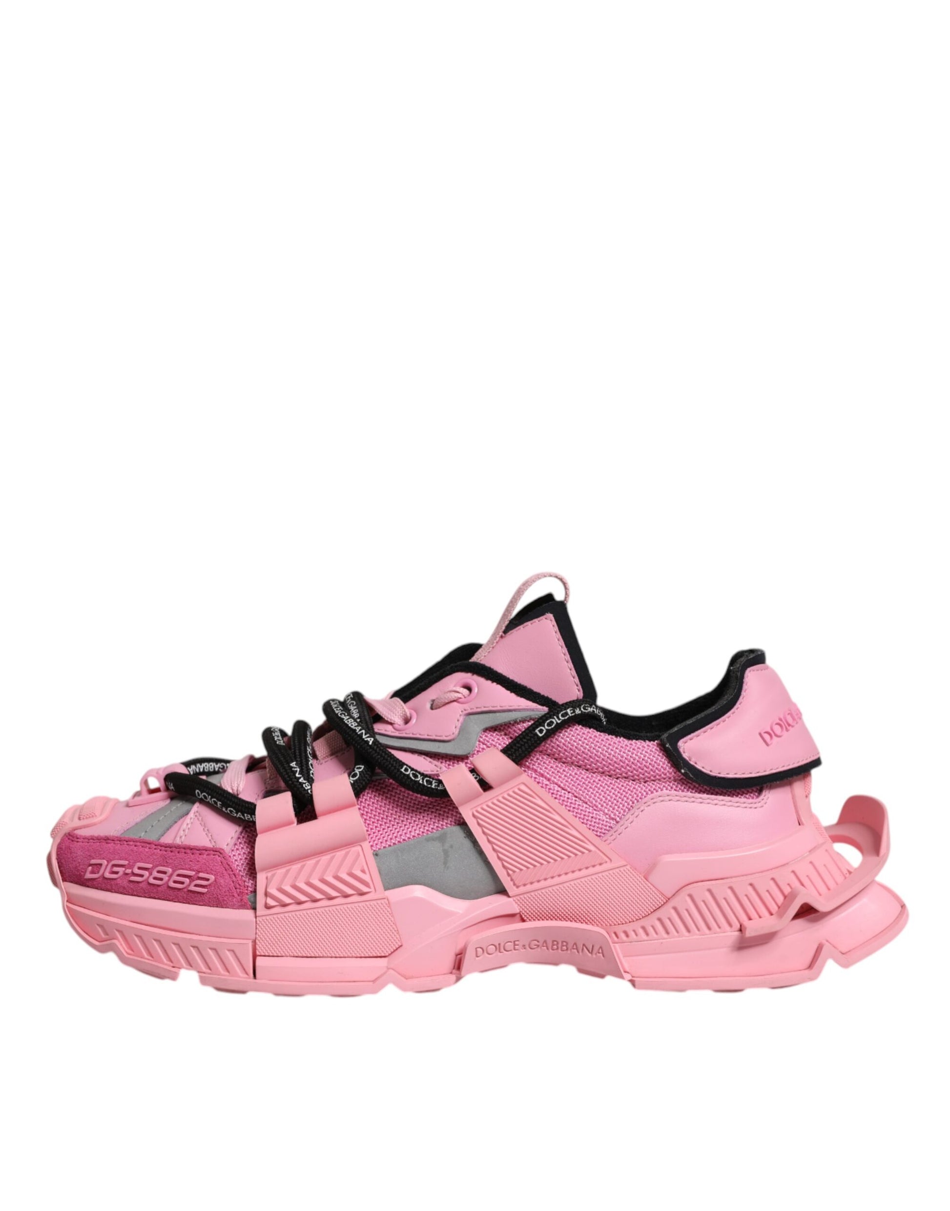 Dolce & Gabbana Pink Low Top Space Women Sneakers Shoes by Dolce & Gabbana