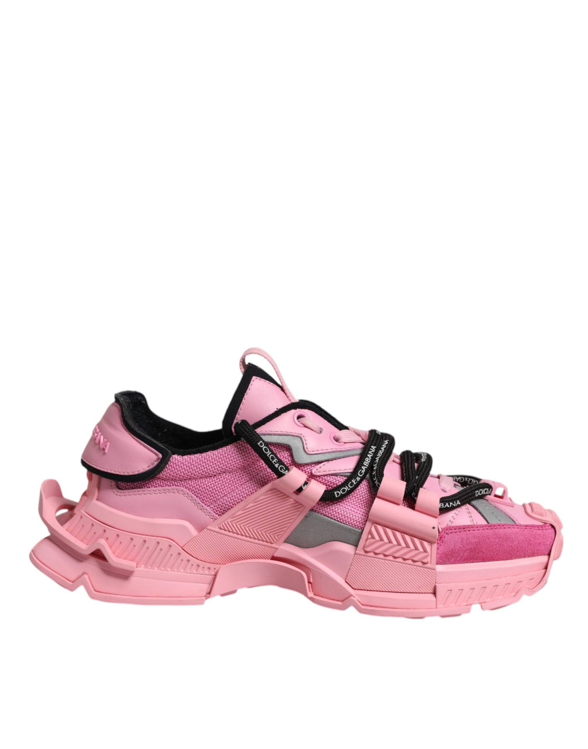 Dolce & Gabbana Pink Low Top Space Women Sneakers Shoes by Dolce & Gabbana