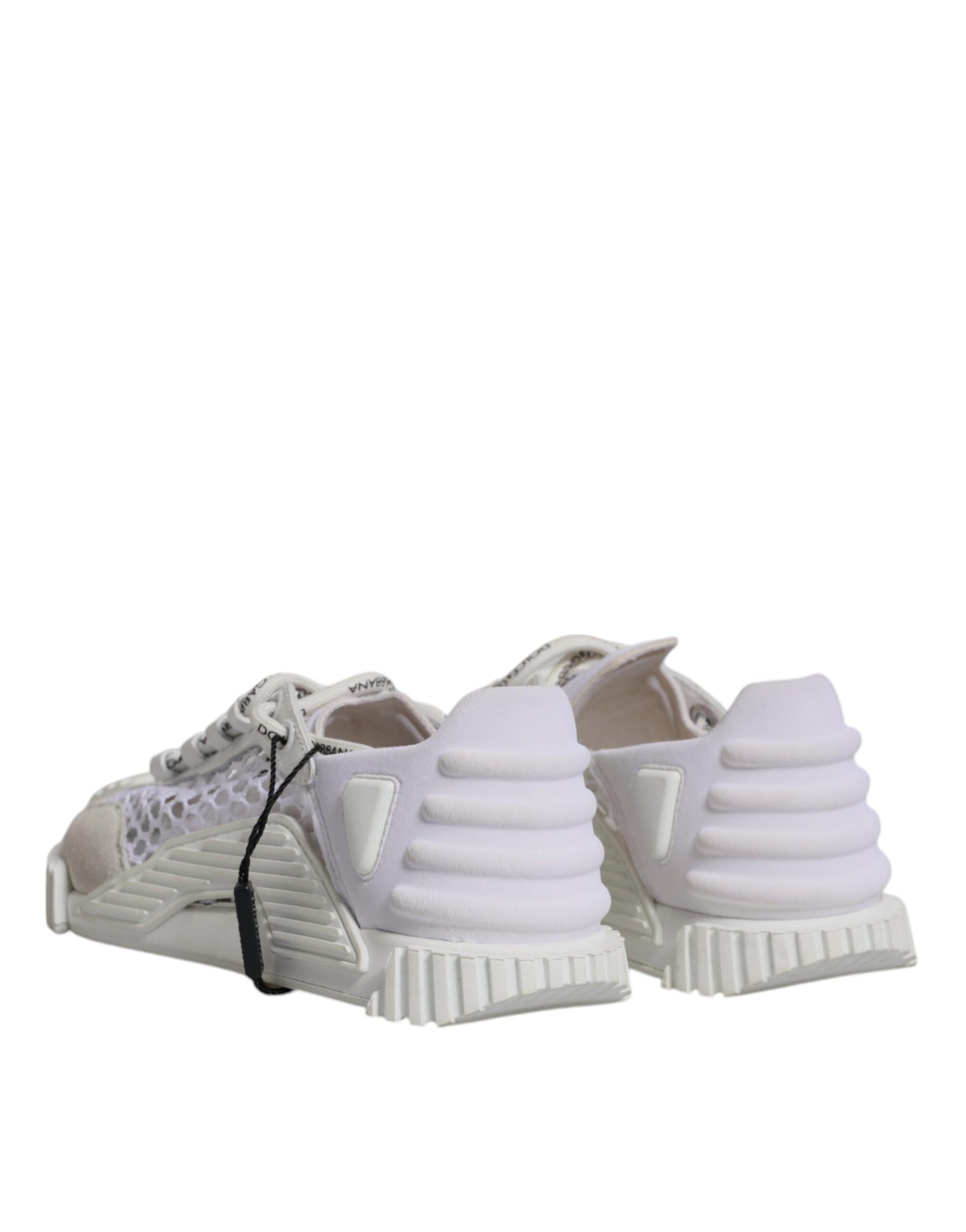 Dolce & Gabbana White Mesh NS1 Low Top Sports Sneaker Shoes by Dolce & Gabbana