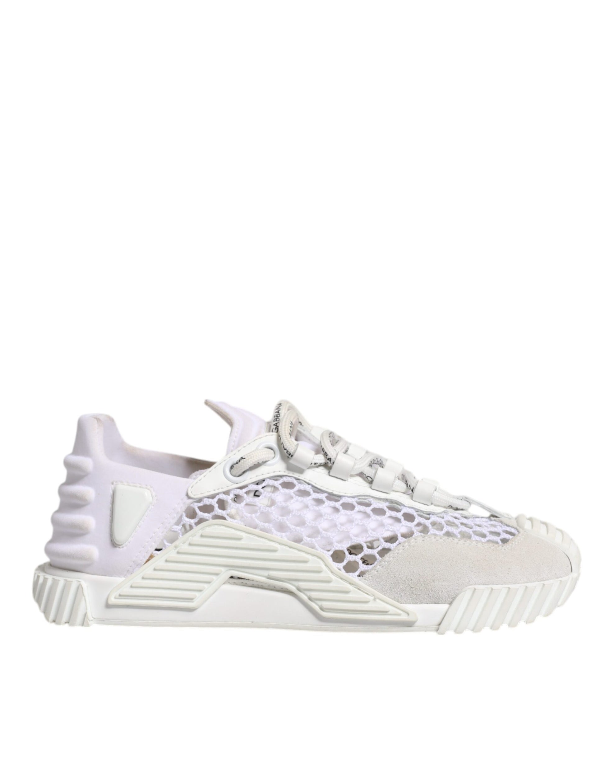 Dolce & Gabbana White Mesh NS1 Low Top Sports Sneaker Shoes by Dolce & Gabbana
