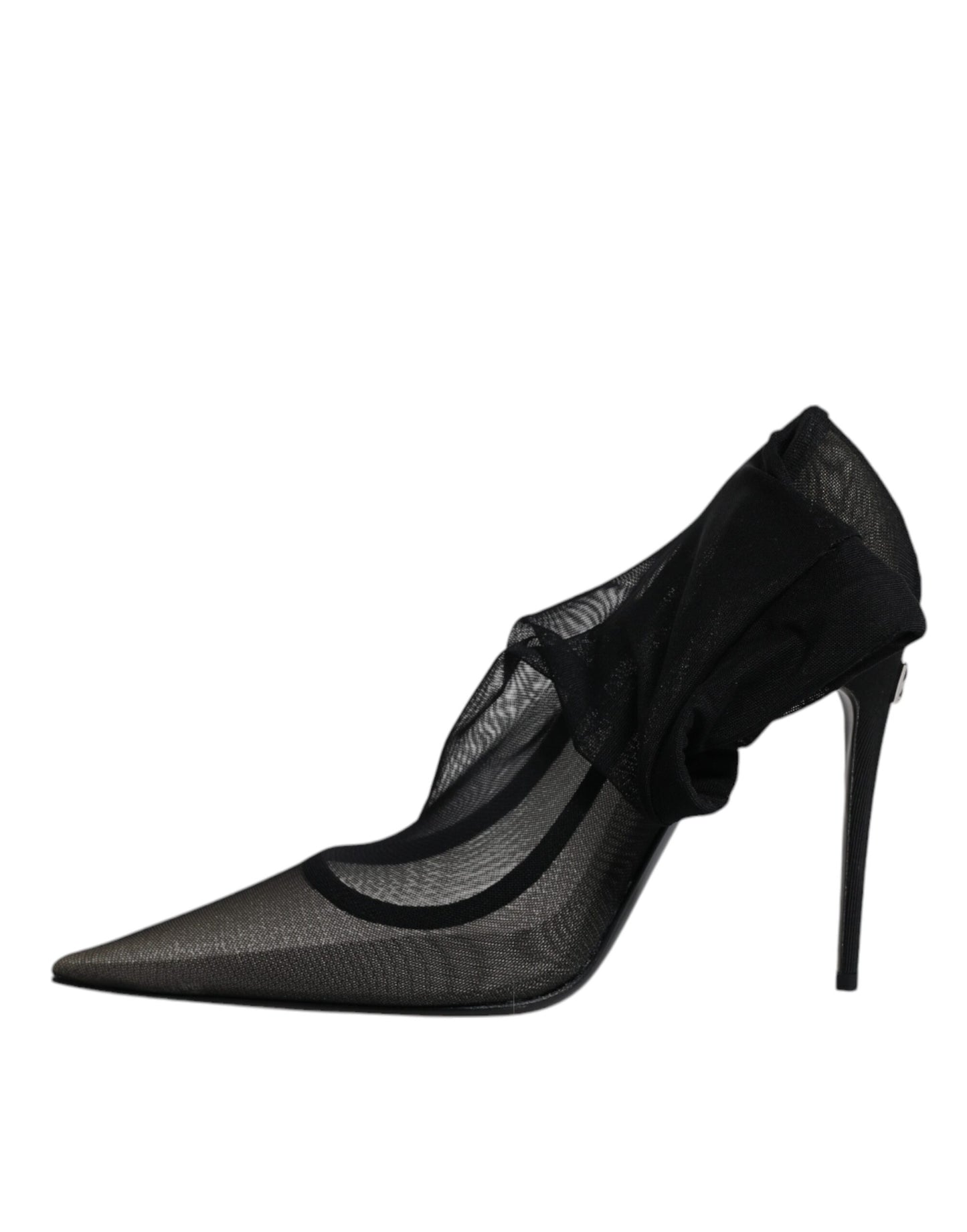 Dolce & Gabbana Black Viscose Mesh Sock Style Boots Shoes by Dolce & Gabbana