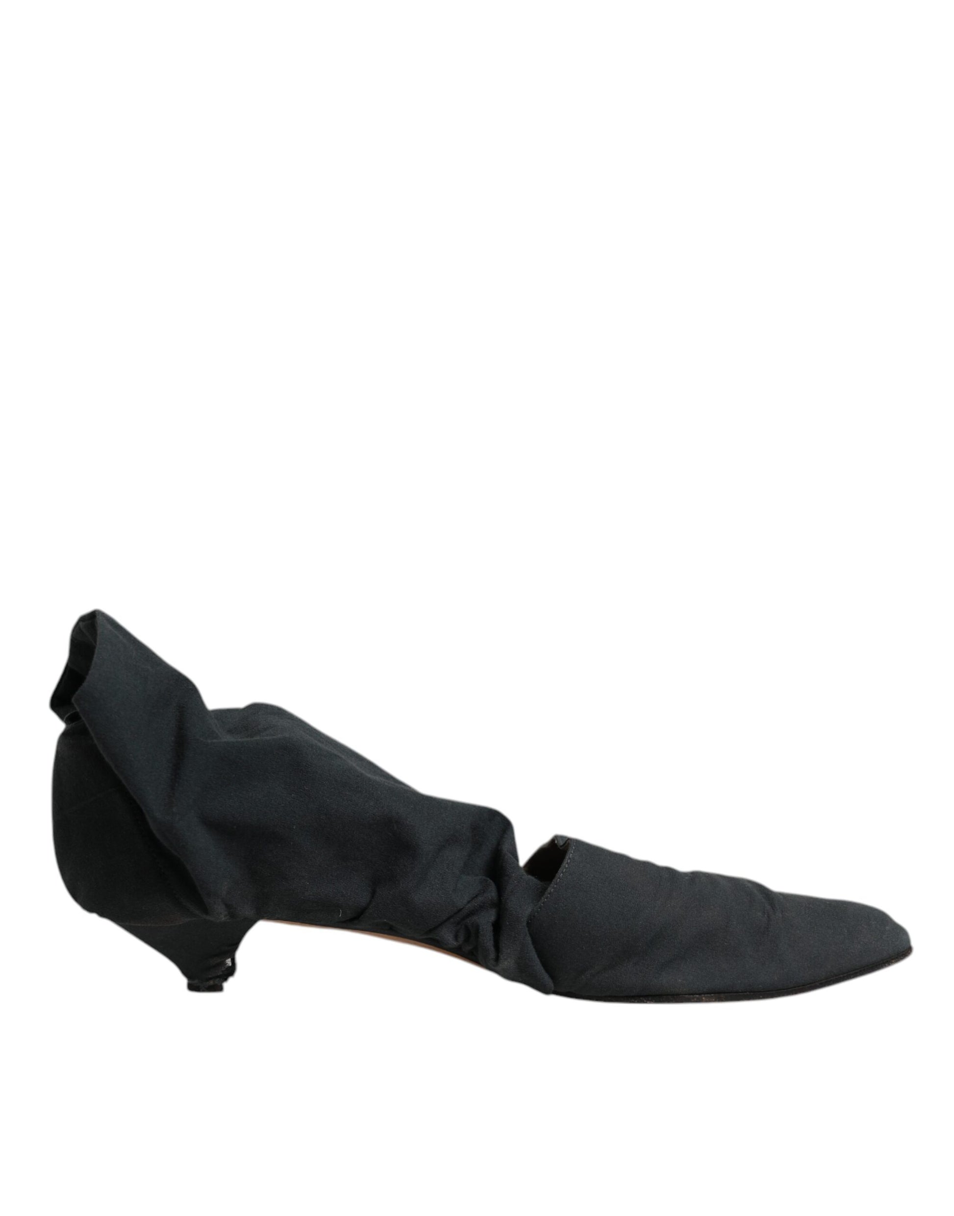 Dolce & Gabbana Green Cotton Sock Style Ankle Boots Shoes by Dolce & Gabbana