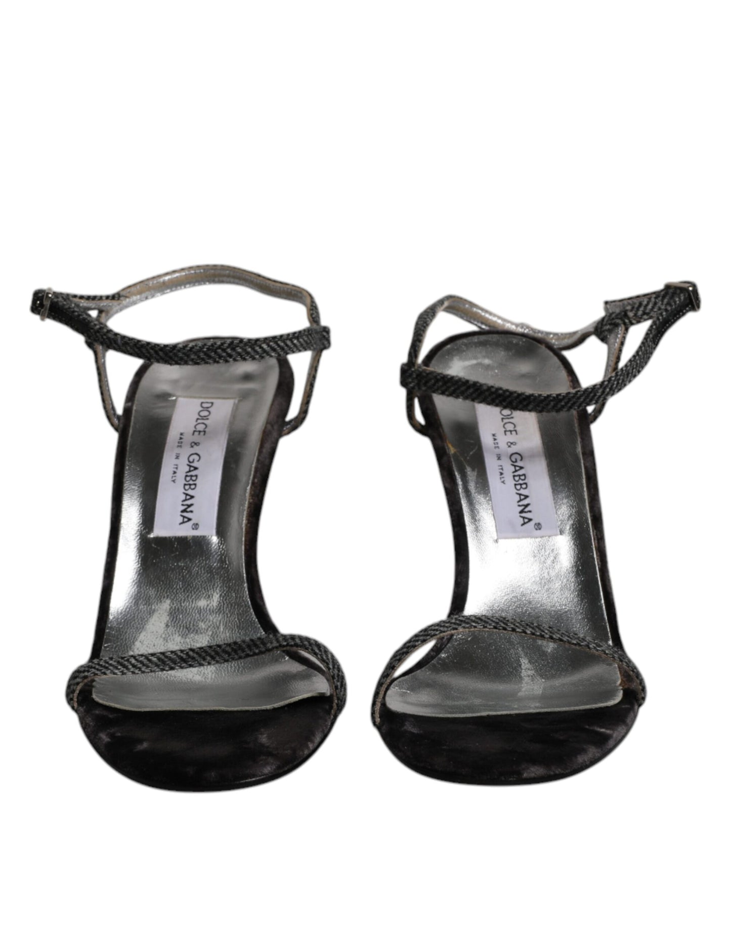 Dolce & Gabbana Black Ankle Strap High Heels Sandals Shoes by Dolce & Gabbana