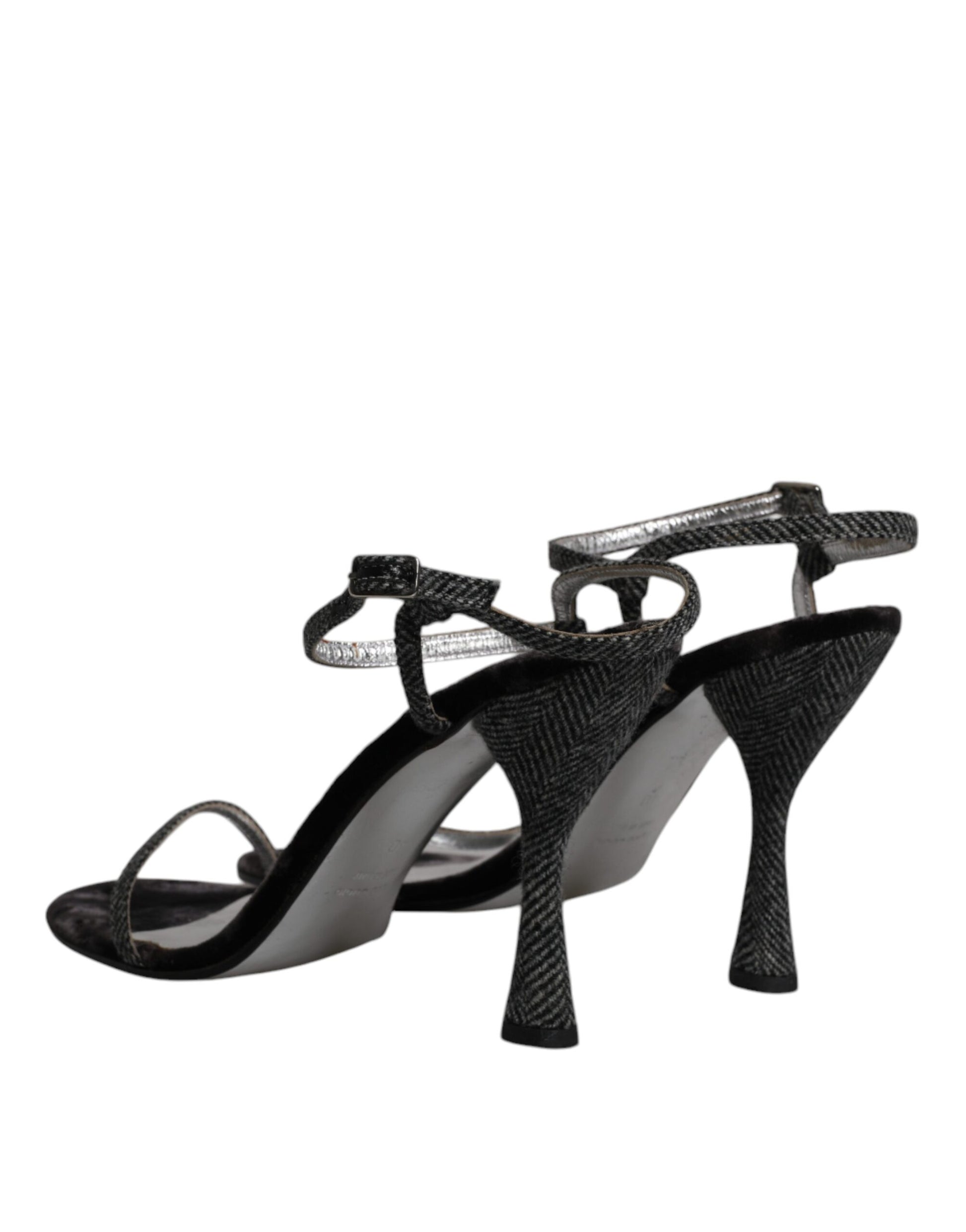 Dolce & Gabbana Black Ankle Strap High Heels Sandals Shoes by Dolce & Gabbana