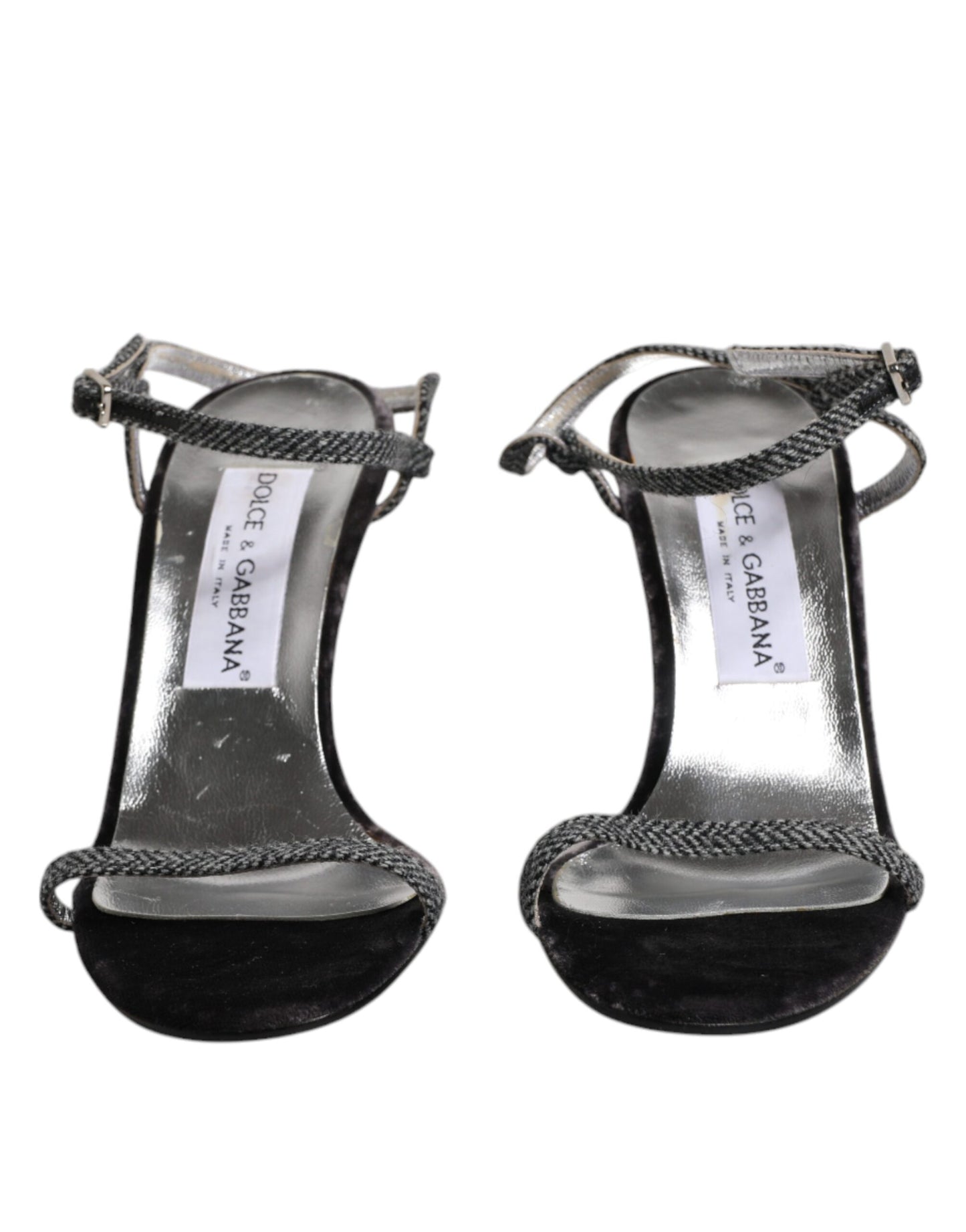 Dolce & Gabbana Black Ankle Strap High Heels Sandals Shoes by Dolce & Gabbana