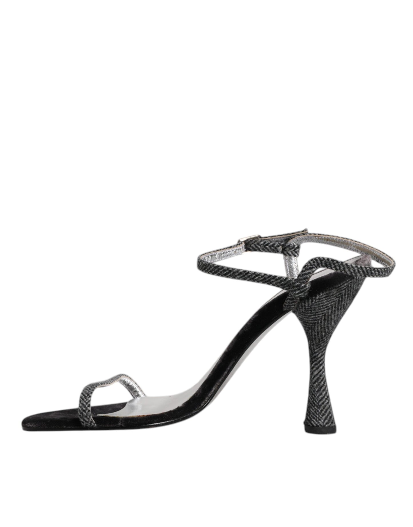 Dolce & Gabbana Black Ankle Strap High Heels Sandals Shoes by Dolce & Gabbana