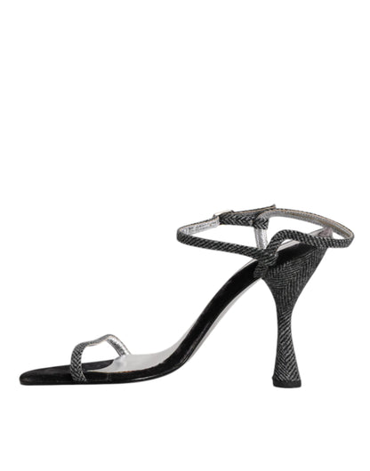 Dolce & Gabbana Black Ankle Strap High Heels Sandals Shoes by Dolce & Gabbana