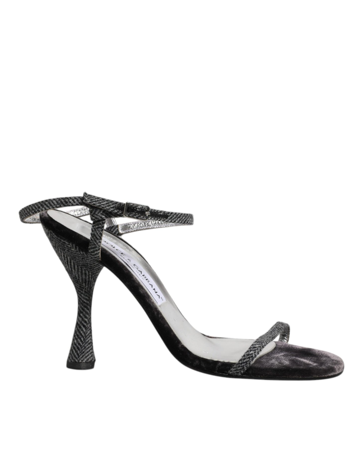 Dolce & Gabbana Black Ankle Strap High Heels Sandals Shoes by Dolce & Gabbana