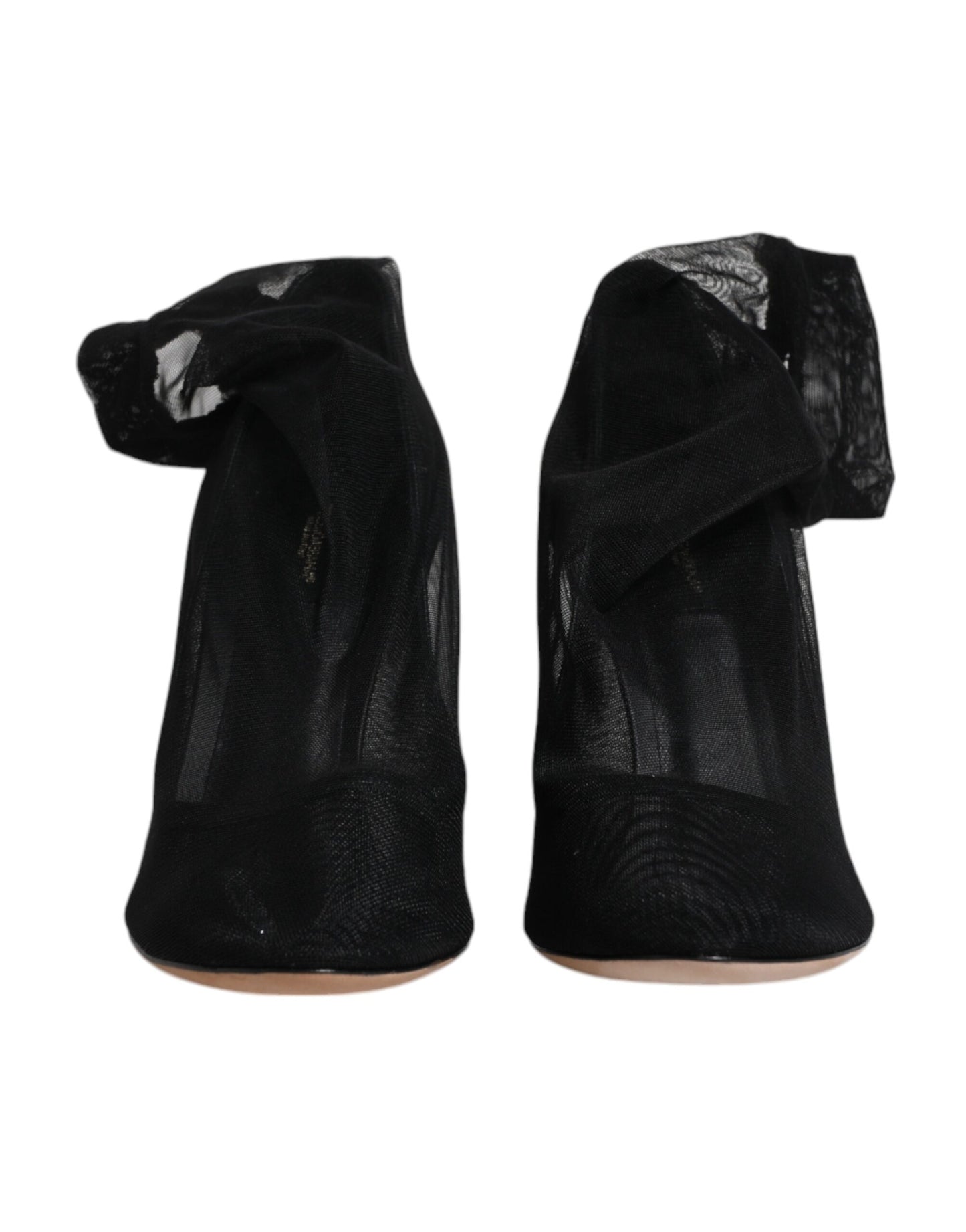 Dolce & Gabbana Black Nylon Mesh Sock Style Boots Shoes by Dolce & Gabbana