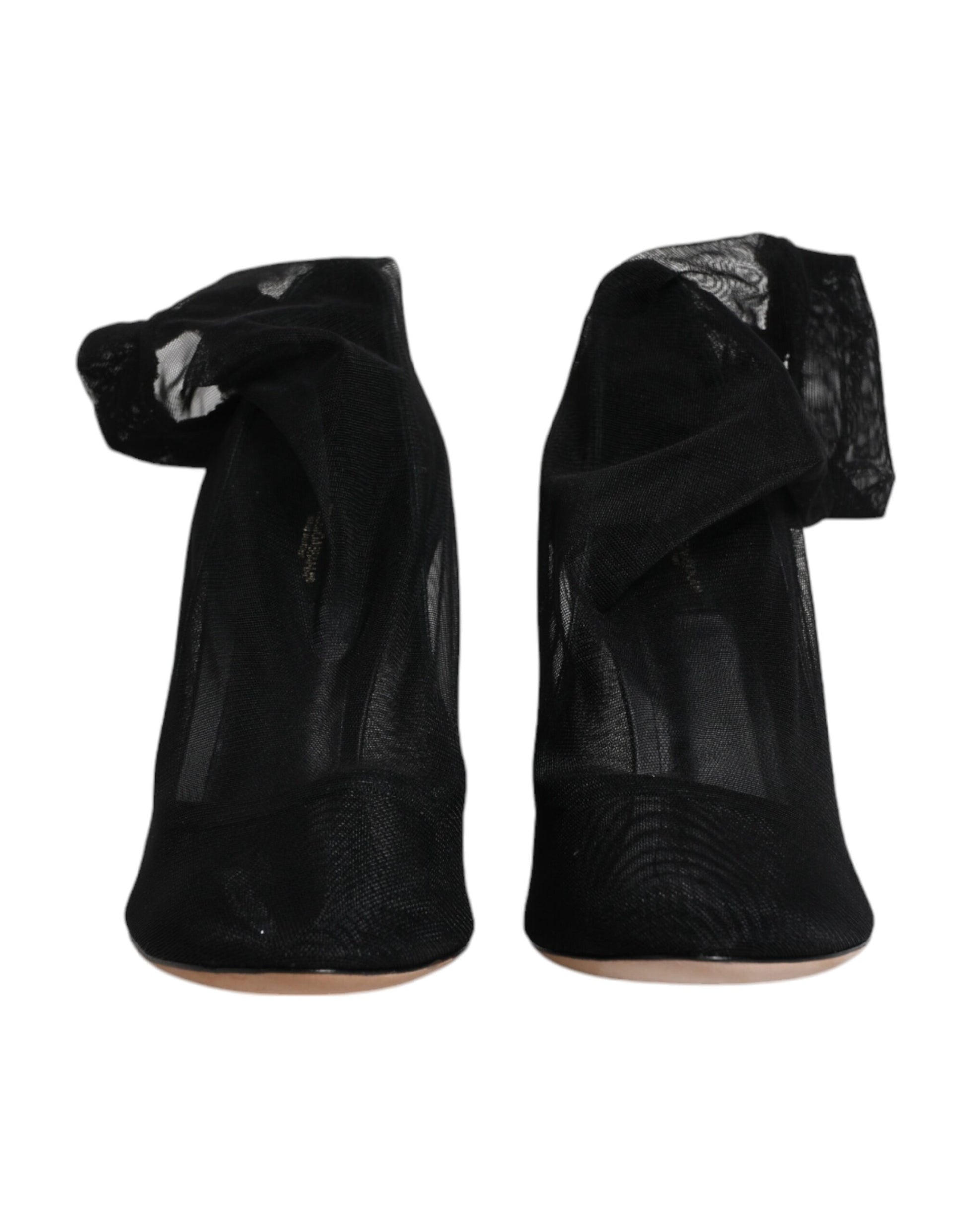 Dolce & Gabbana Black Nylon Mesh Sock Style Boots Shoes by Dolce & Gabbana