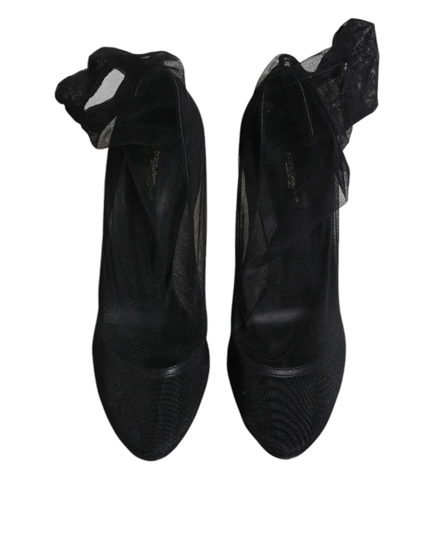 Dolce & Gabbana Black Nylon Mesh Sock Style Boots Shoes by Dolce & Gabbana