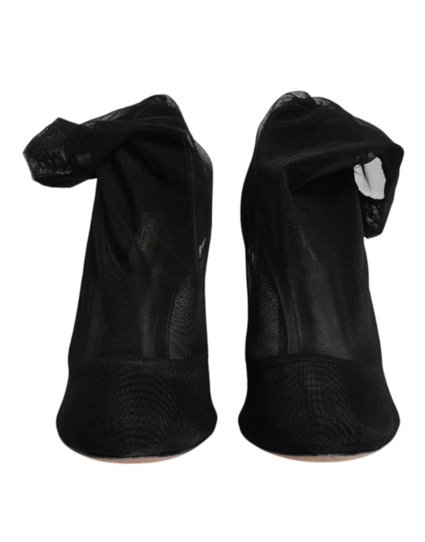 Dolce & Gabbana Black Nylon Mesh Sock Style Boots Shoes by Dolce & Gabbana