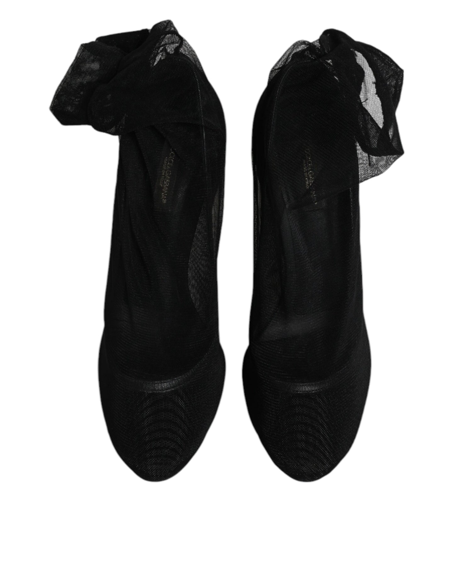 Dolce & Gabbana Black Nylon Mesh Sock Style Boots Shoes by Dolce & Gabbana