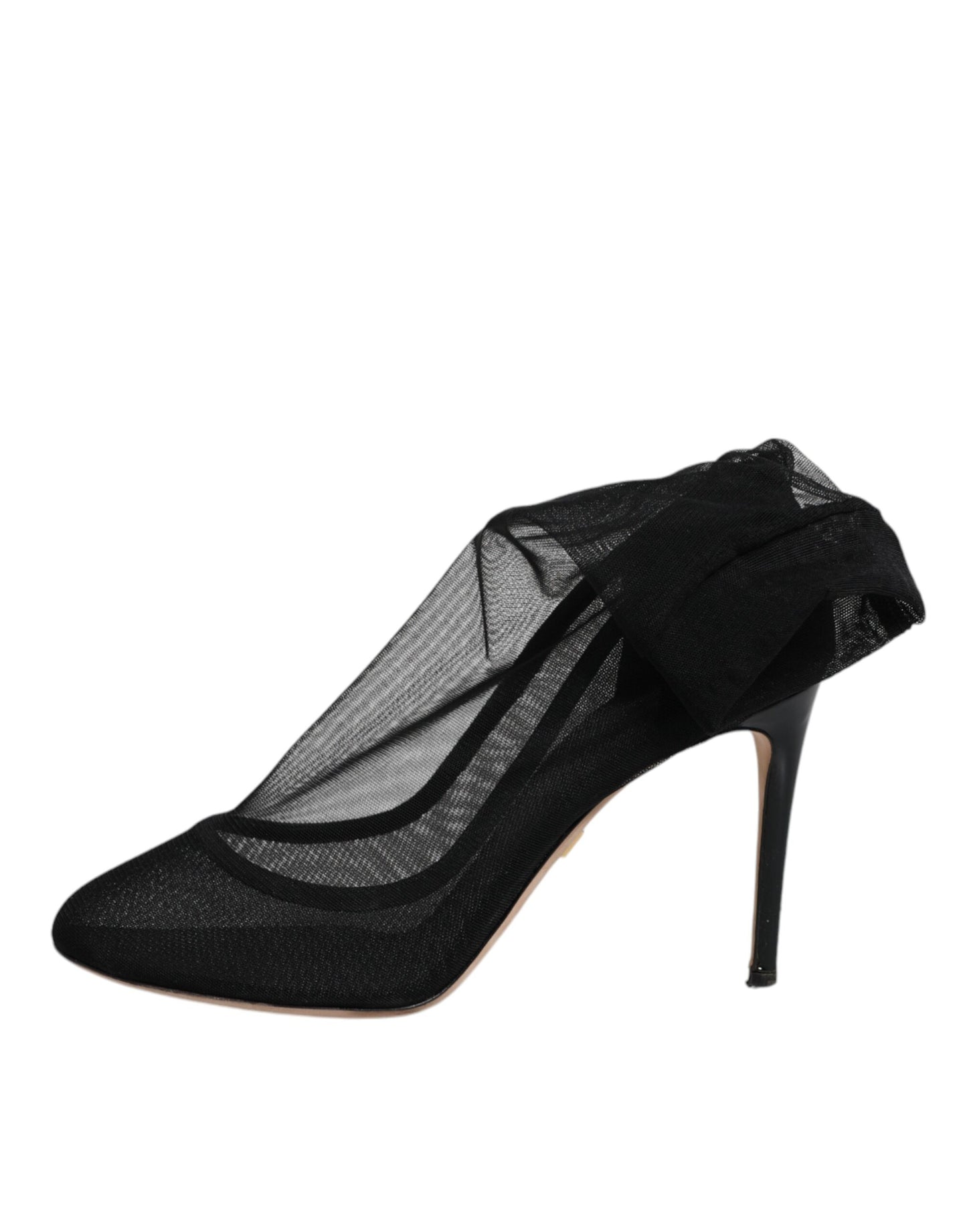 Dolce & Gabbana Black Nylon Mesh Sock Style Boots Shoes by Dolce & Gabbana