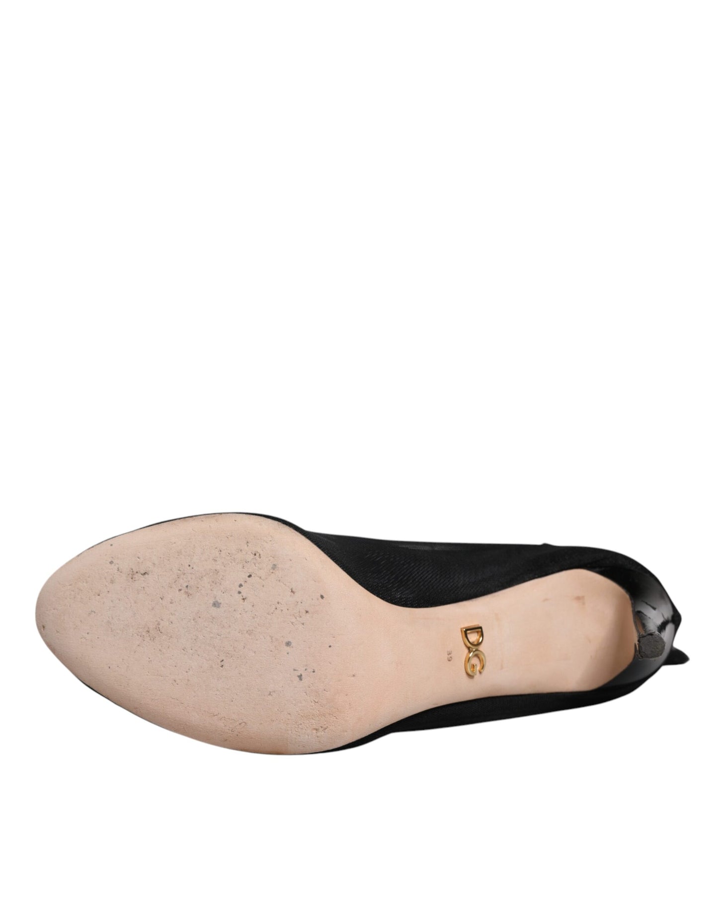 Dolce & Gabbana Black Nylon Mesh Sock Style Boots Shoes by Dolce & Gabbana