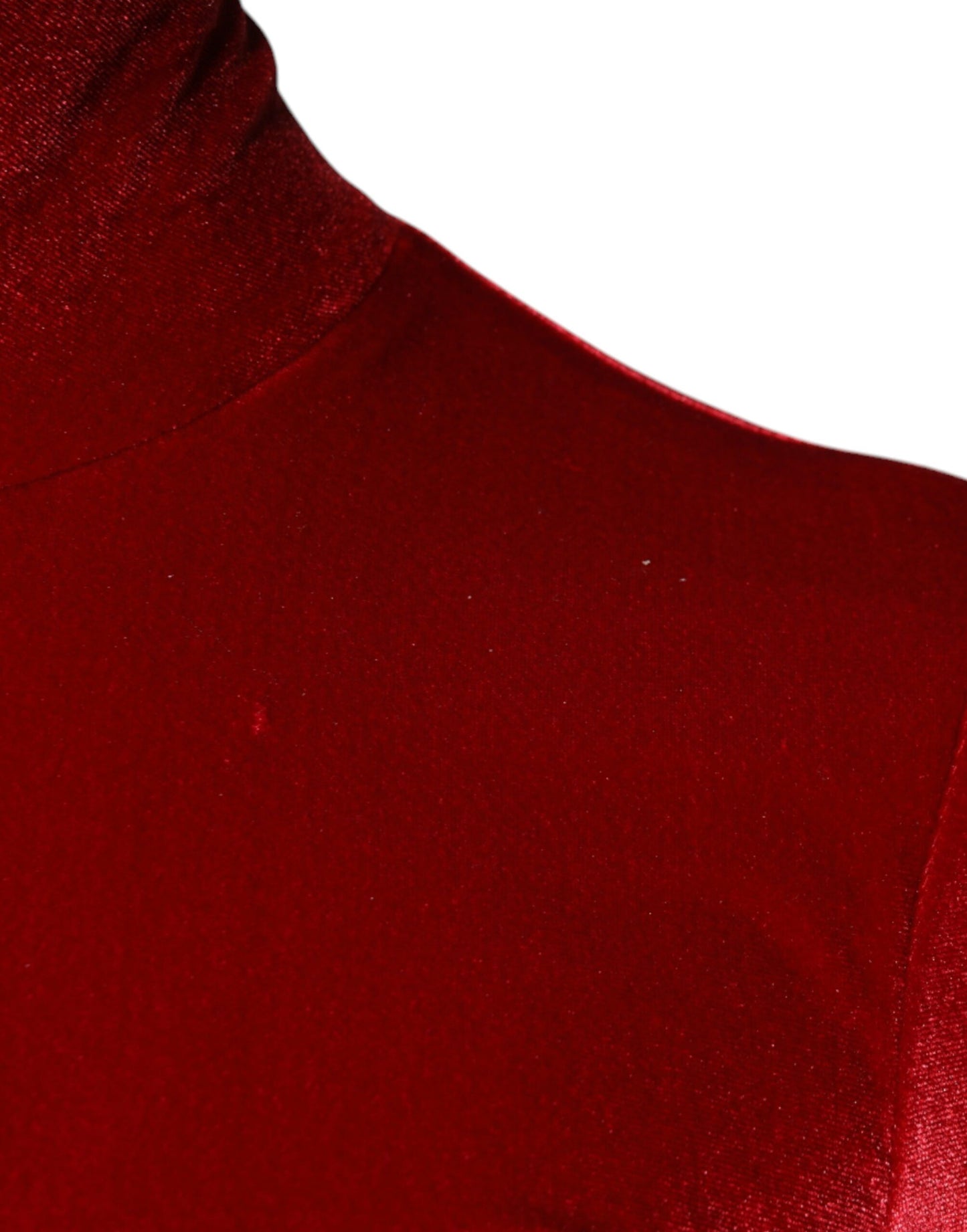 Dolce & Gabbana Red Velvet Long Sleeves Bodycon Mini Dress by Dolce & Gabbana