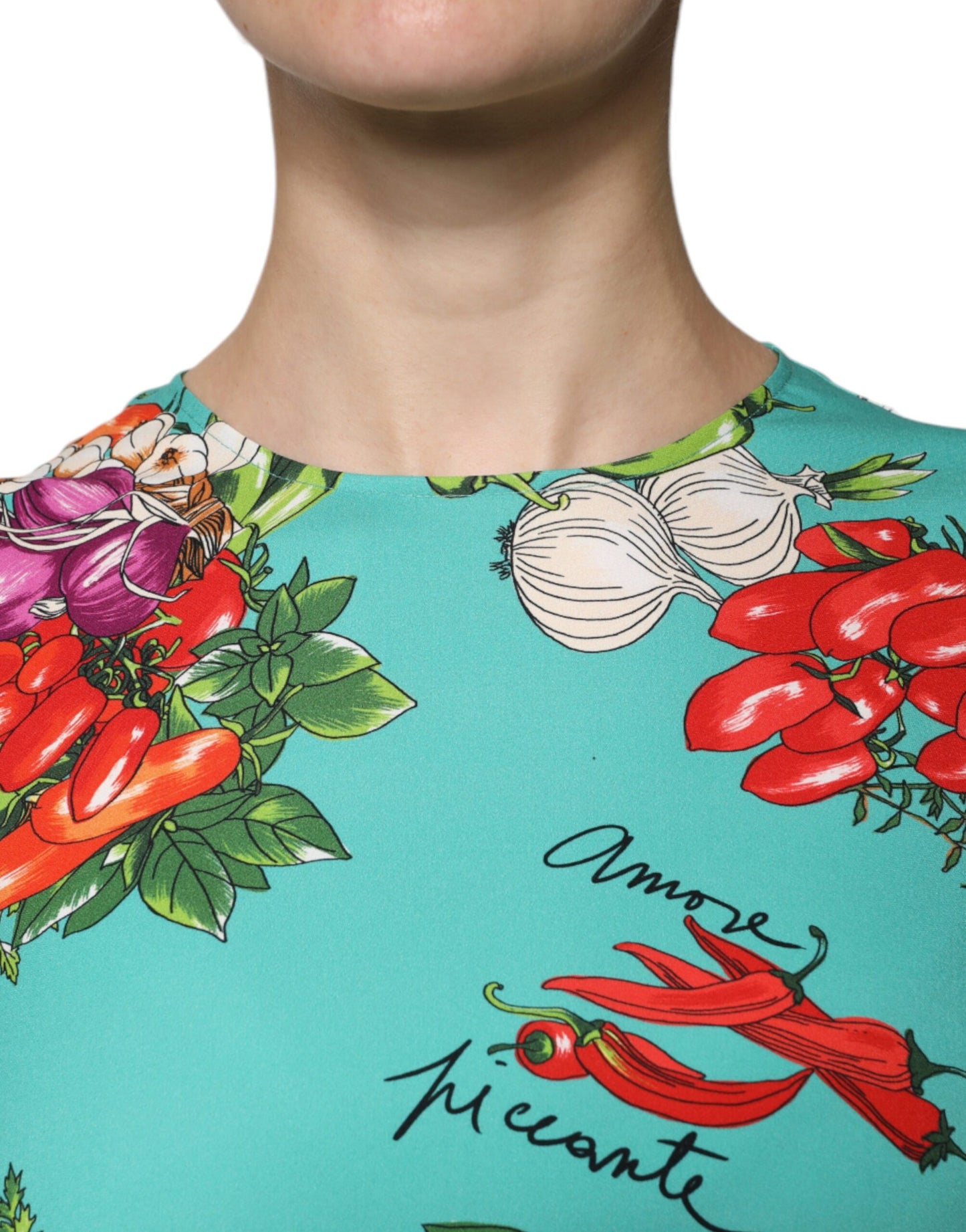 Dolce & Gabbana Multicolor Vegetables Sleeveless Tank Top by Dolce & Gabbana