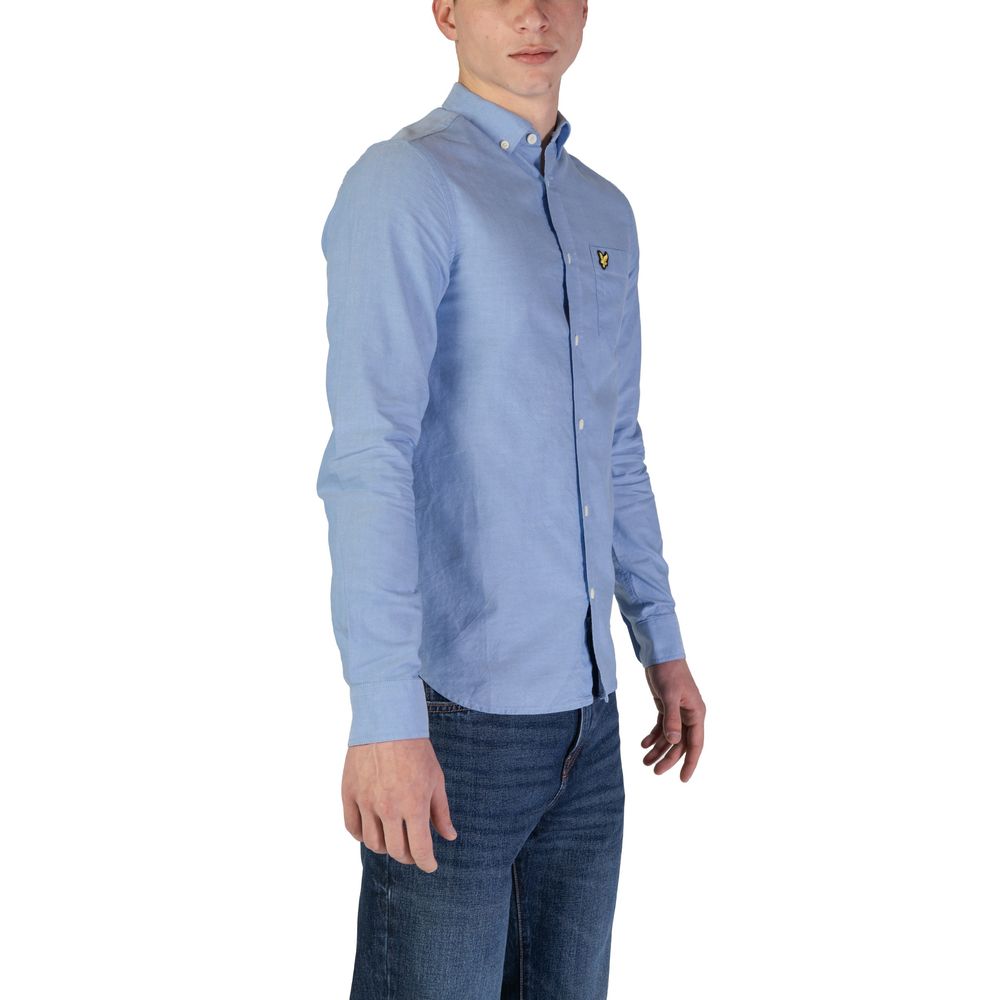 Lyle & Scott Blue Organic Cotton Shirt by Lyle & Scott