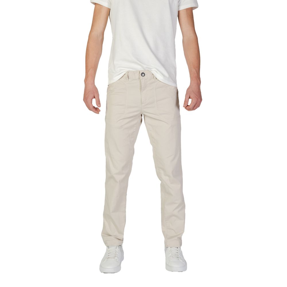 Refrigiwear Beige Cotton Pant by Refrigiwear