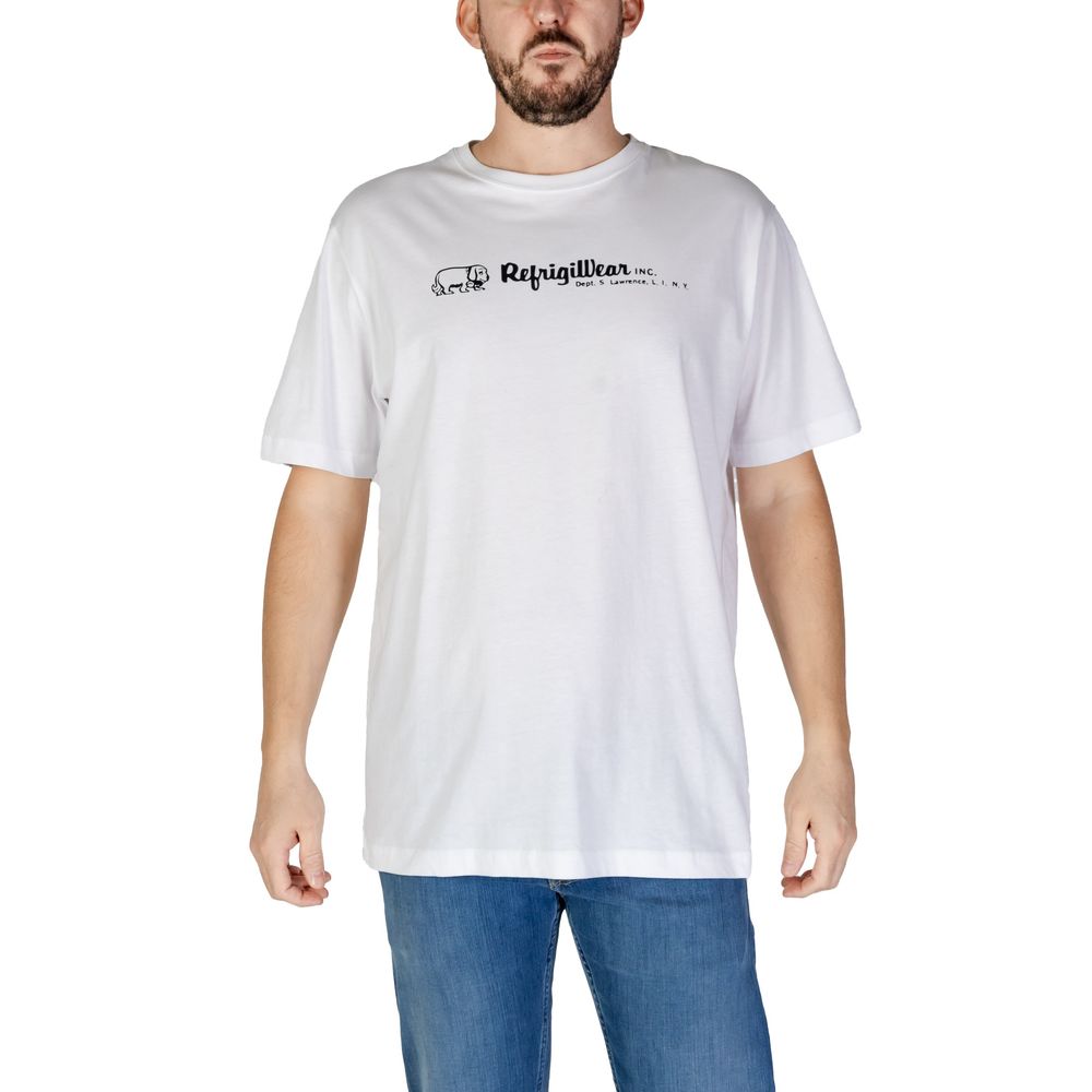 Refrigiwear White Cotton T-Shirt by Refrigiwear
