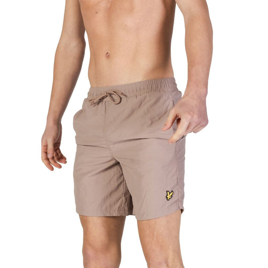 Lyle &amp; Scott Gray Nylon Swim Shorts