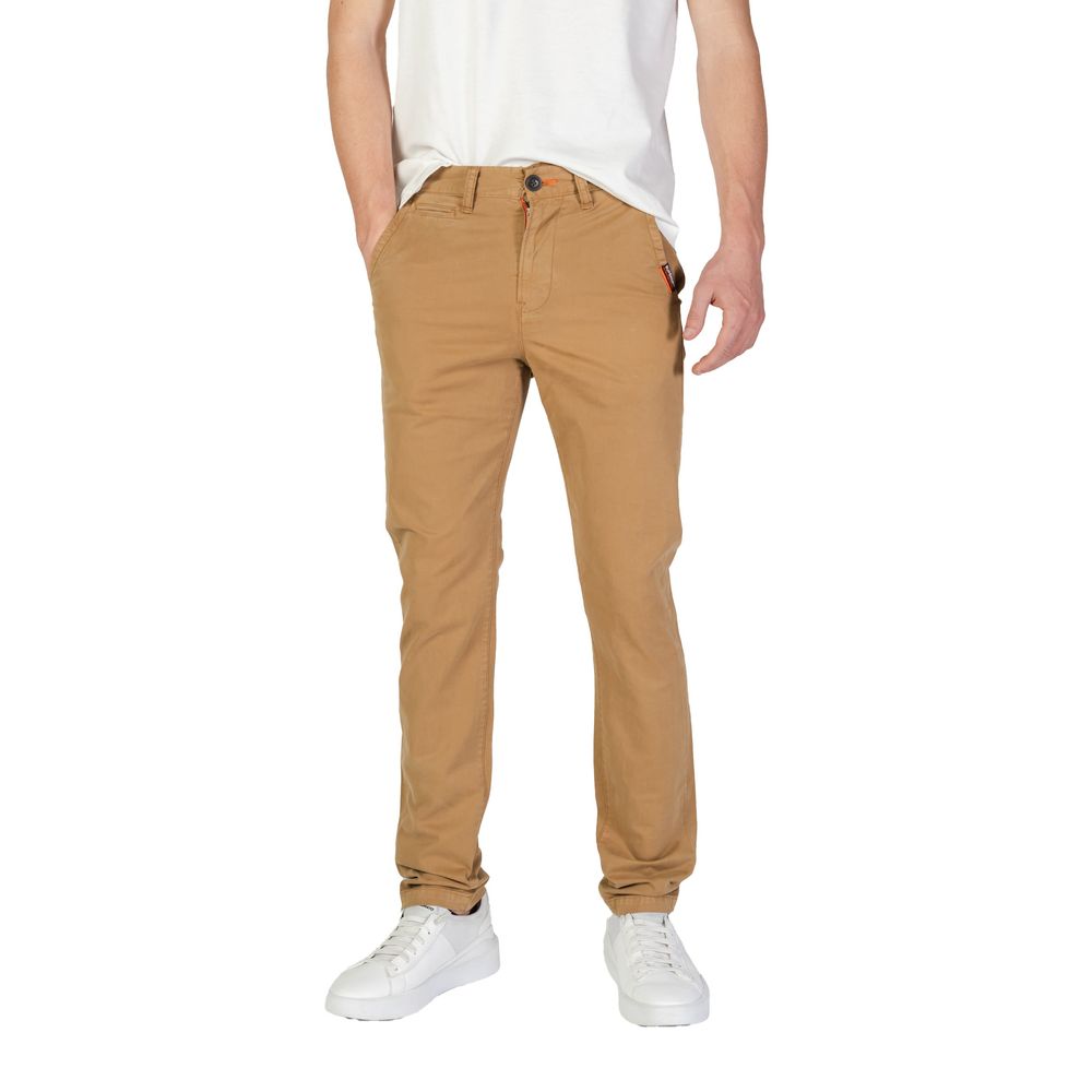 Superdry Beige Cotton Skinny Pant by Superdry