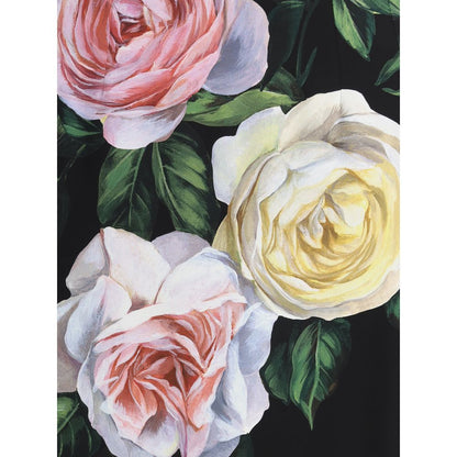 Jupe à motif roses et pivoines Dolce &amp; Gabbana