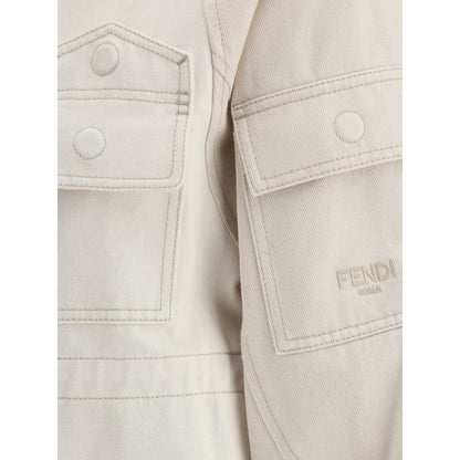 Veste aviateur en jean Fendi