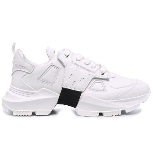 Les Hommes White Calfskin Men Sneaker by Les Hommes