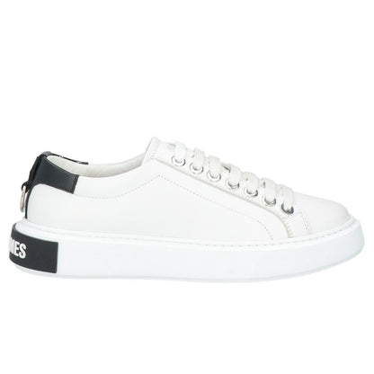 Les Hommes White Calfskin Men Sneaker by Les Hommes