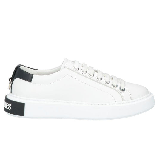 Les Hommes White Calfskin Men Sneaker by Les Hommes