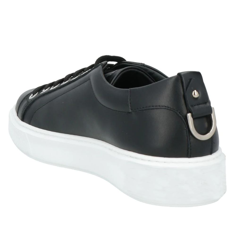 Les Hommes Black Calfskin Men Sneaker by Les Hommes