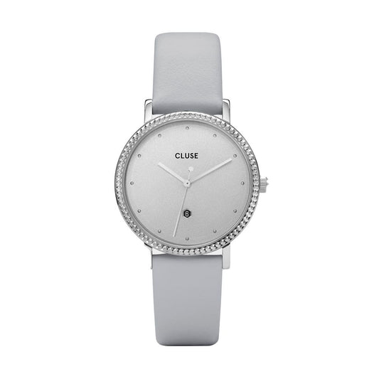 Montre Cluse en cuir gris